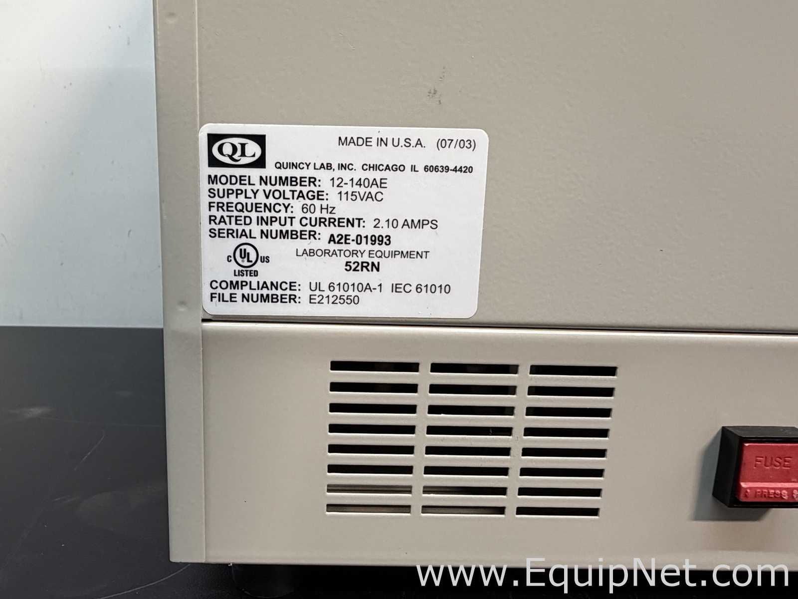 Inkubator Quincy Lab Inc 12-140AE