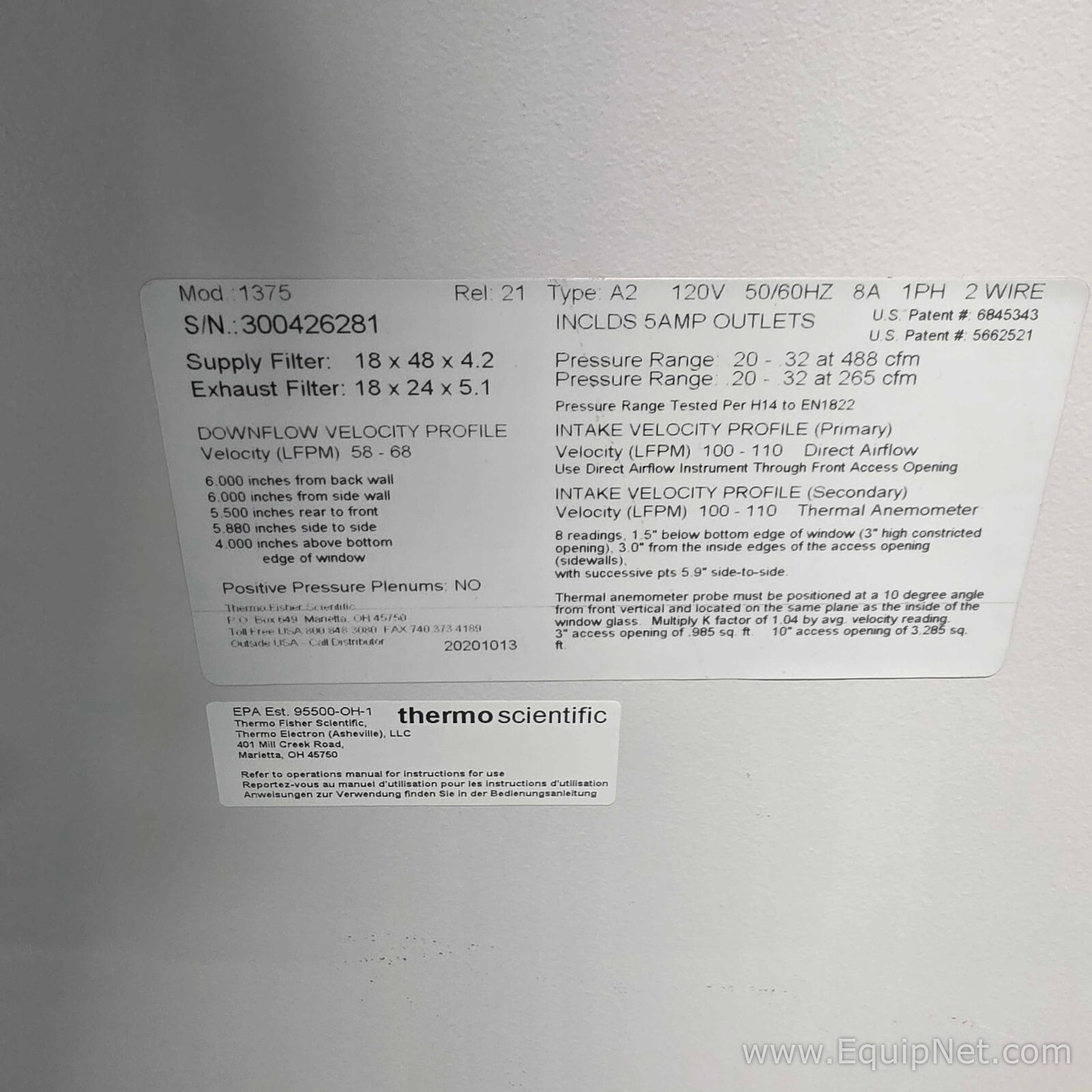 Cabina de Seguridad Biológica Thermo Scientific 1300 Series A2