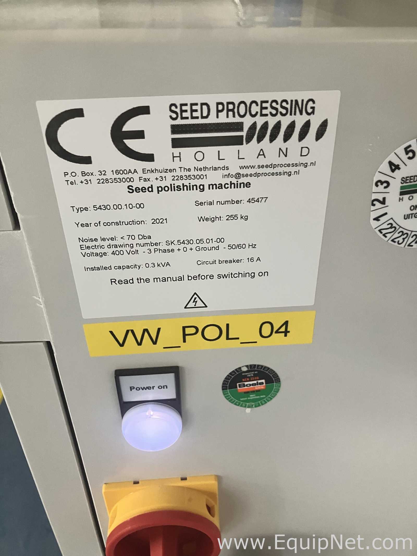 Seed Processing Holland Type 5430 Seed Polishing Machine