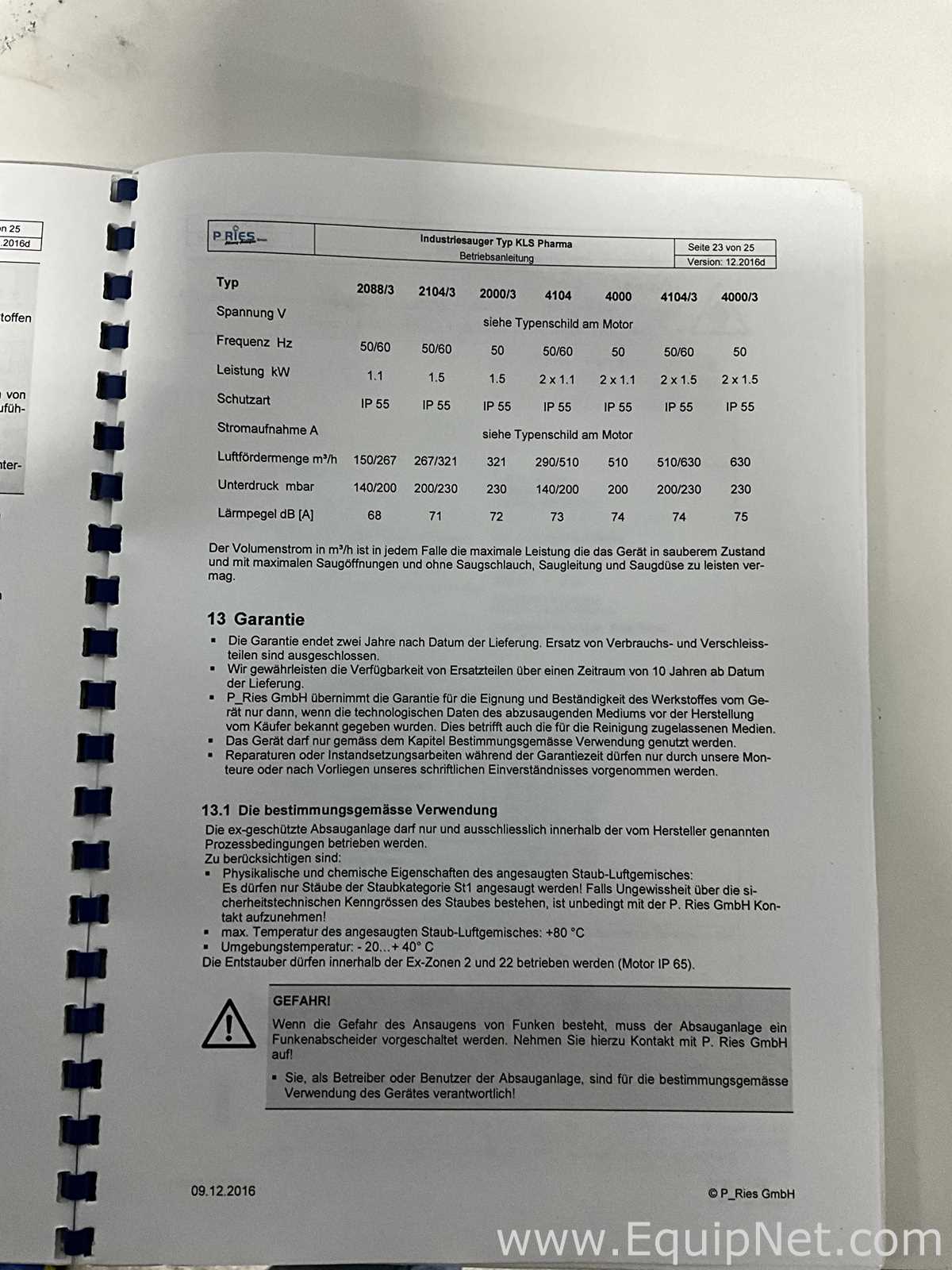 Aspiradora P.Reis GmbH 2104/3 KLS Pharma