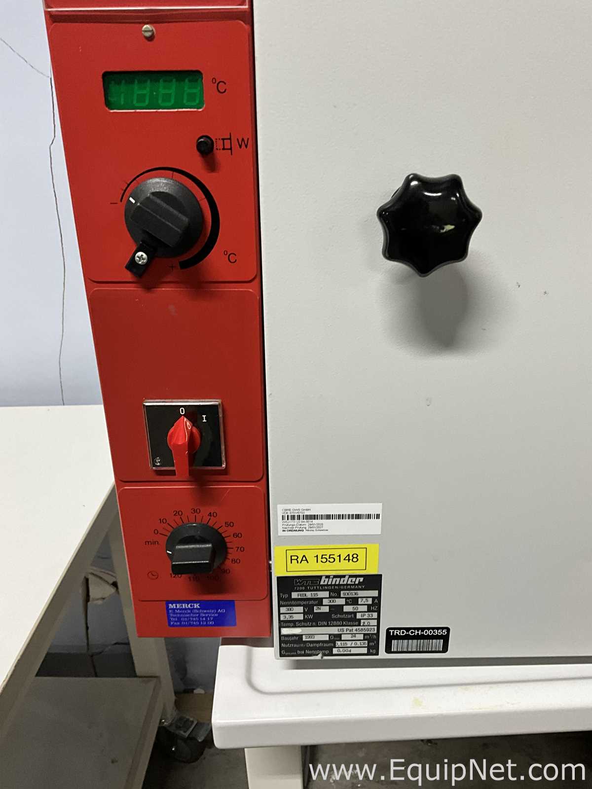 Binder FED 115 Laboratory Oven