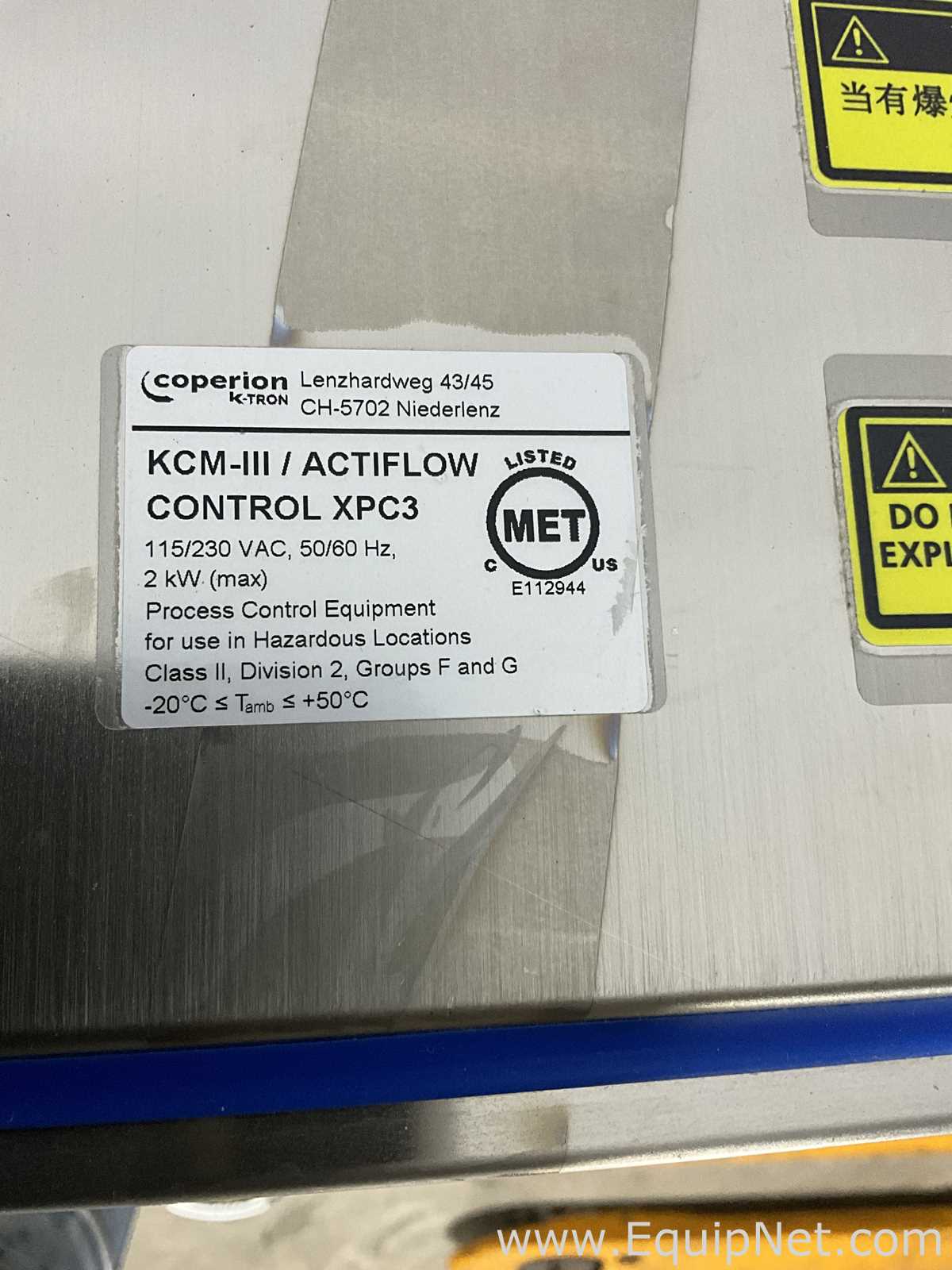 Alimentador de Parafuso Coperion K-Tron K3-PH-ML-D4-QT20
