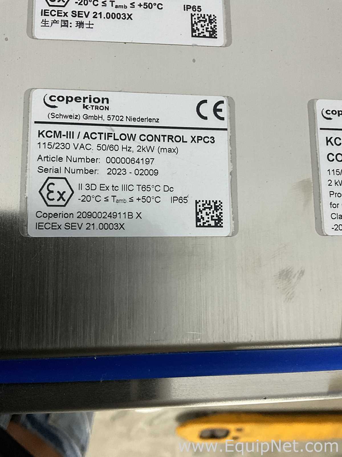Alimentador de Parafuso Coperion K-Tron K3-PH-ML-D4-QT20