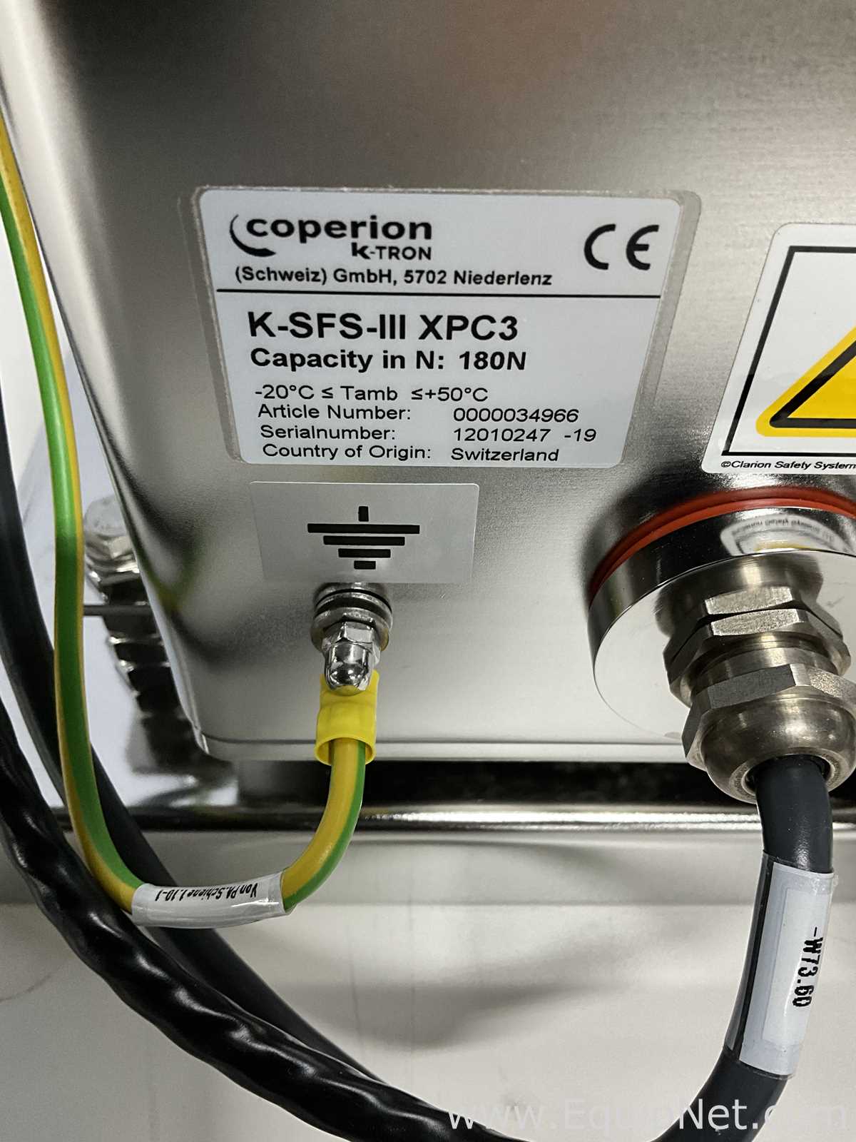 Alimentador de Parafuso Coperion K-Tron K-CL-SFS-MT12