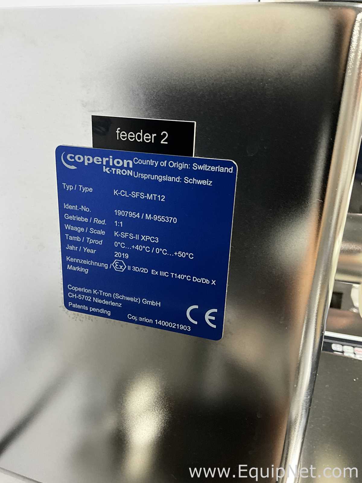 Alimentador de Parafuso Coperion K-Tron K-CL-SFS-MT12