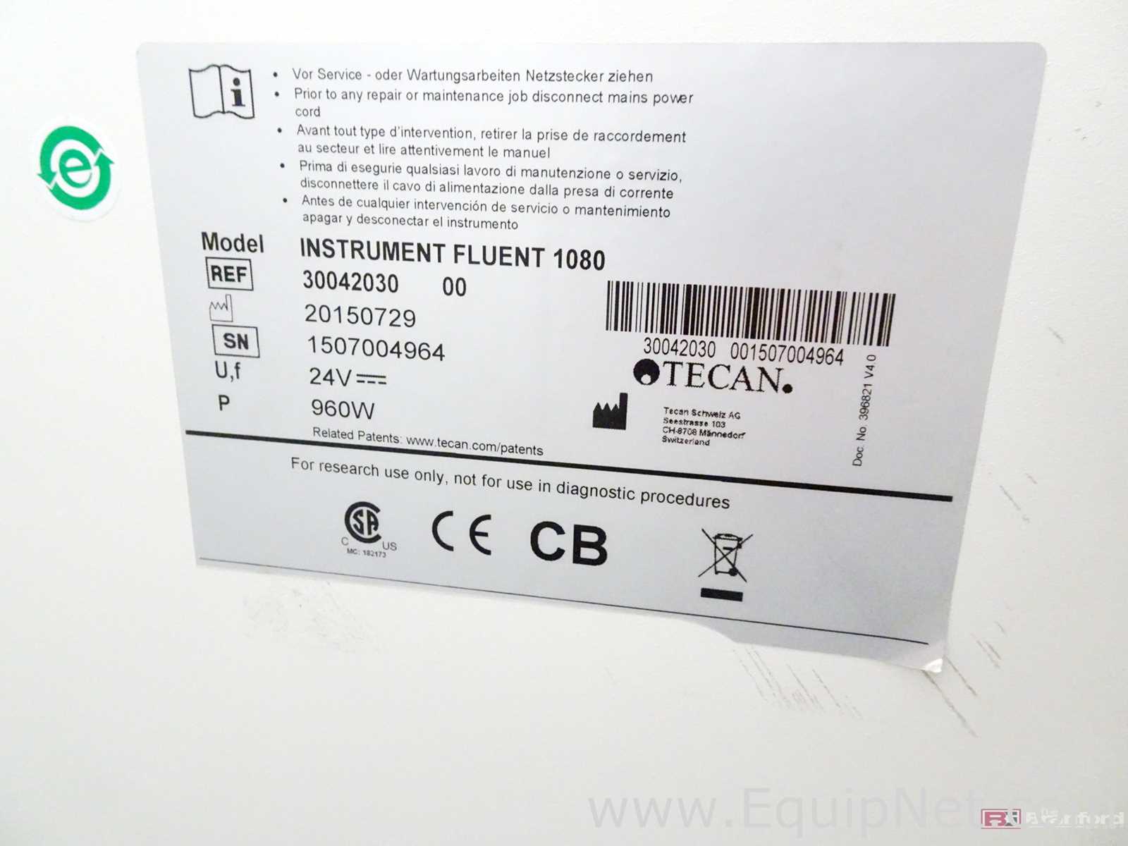 Manipulador de Líquidos Tecan Fluent 1080