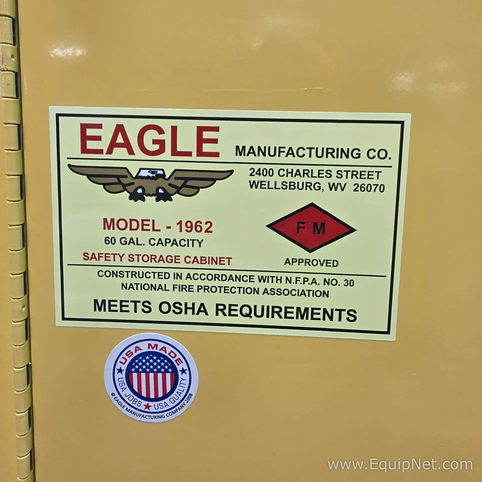 Eagle 60 Gallon Flammable Storage Cabinet