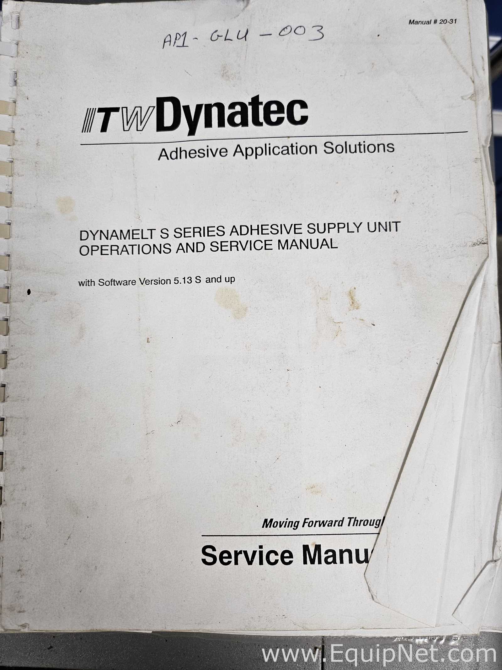 Máquina de Aplicação de Adesivo ITW Dynatec S2N4GCS22-FK/V5.33S