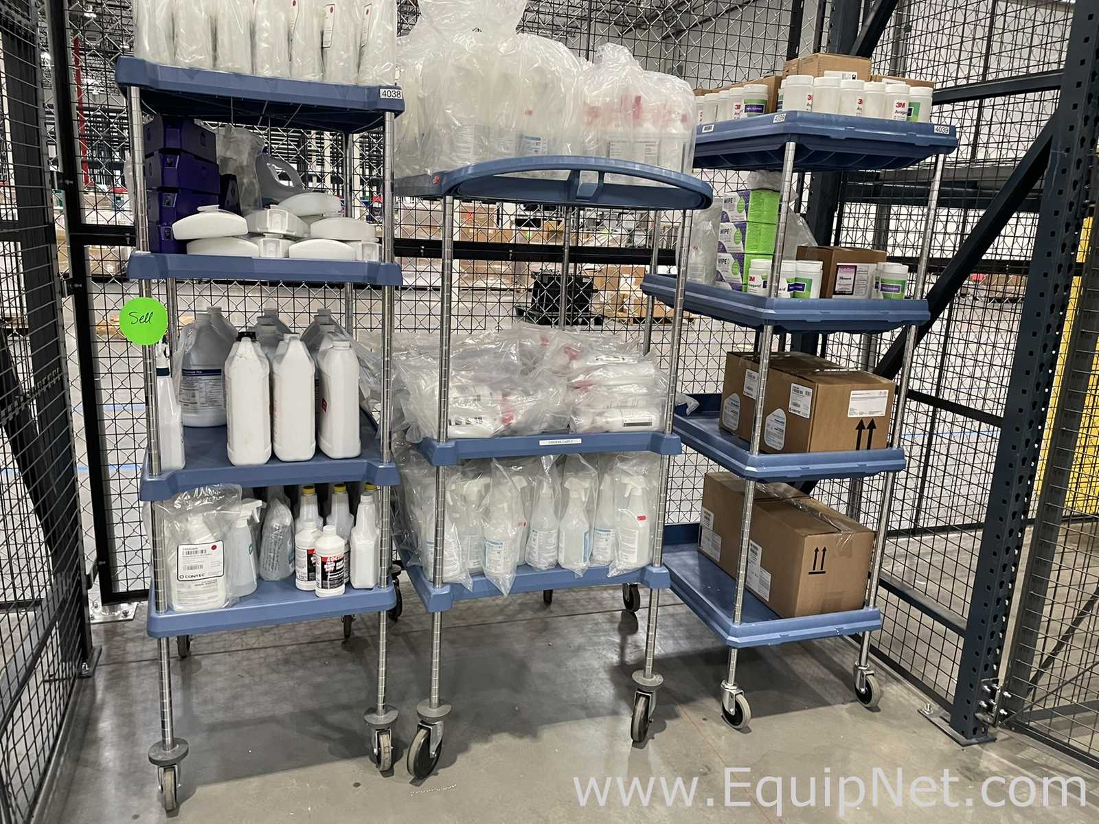 Large Lot of Cleanroom Disinfectants and Cleaning Supplies