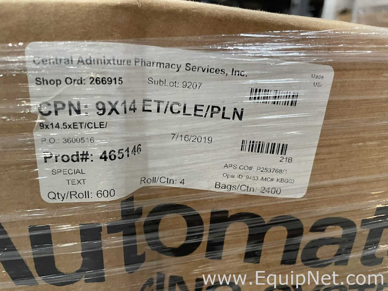  Automated Packaging Systems Inc 