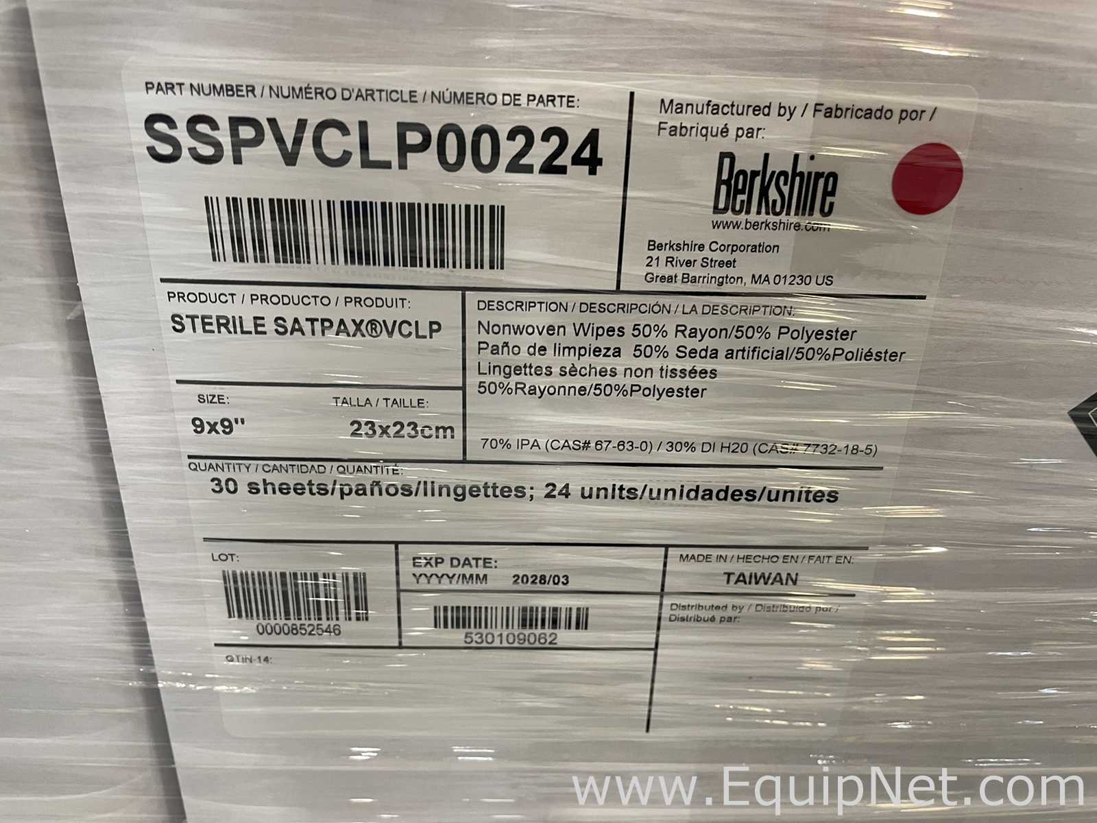 Verbrauchsmaterial Berkshire Sterile Satpax