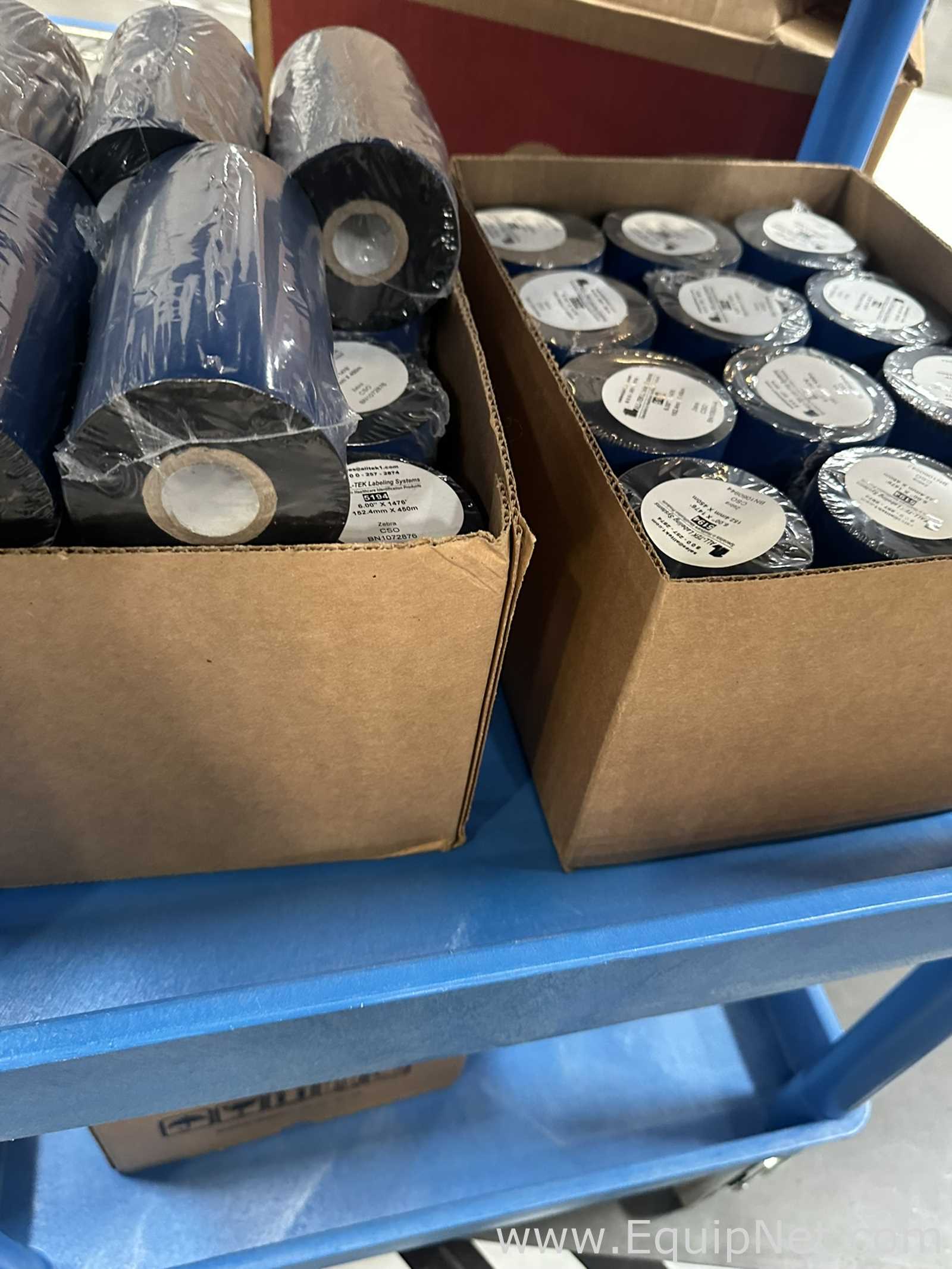 Large Lot of Barcode Scanners, Thermal Transfer Ribbons, Cleanroom Paper, Wire Shelving and Utility