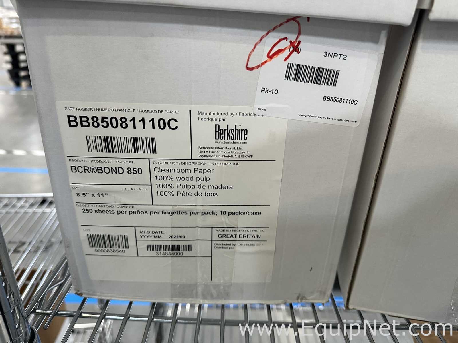 Large Lot of Barcode Scanners, Thermal Transfer Ribbons, Cleanroom Paper, Wire Shelving and Utility