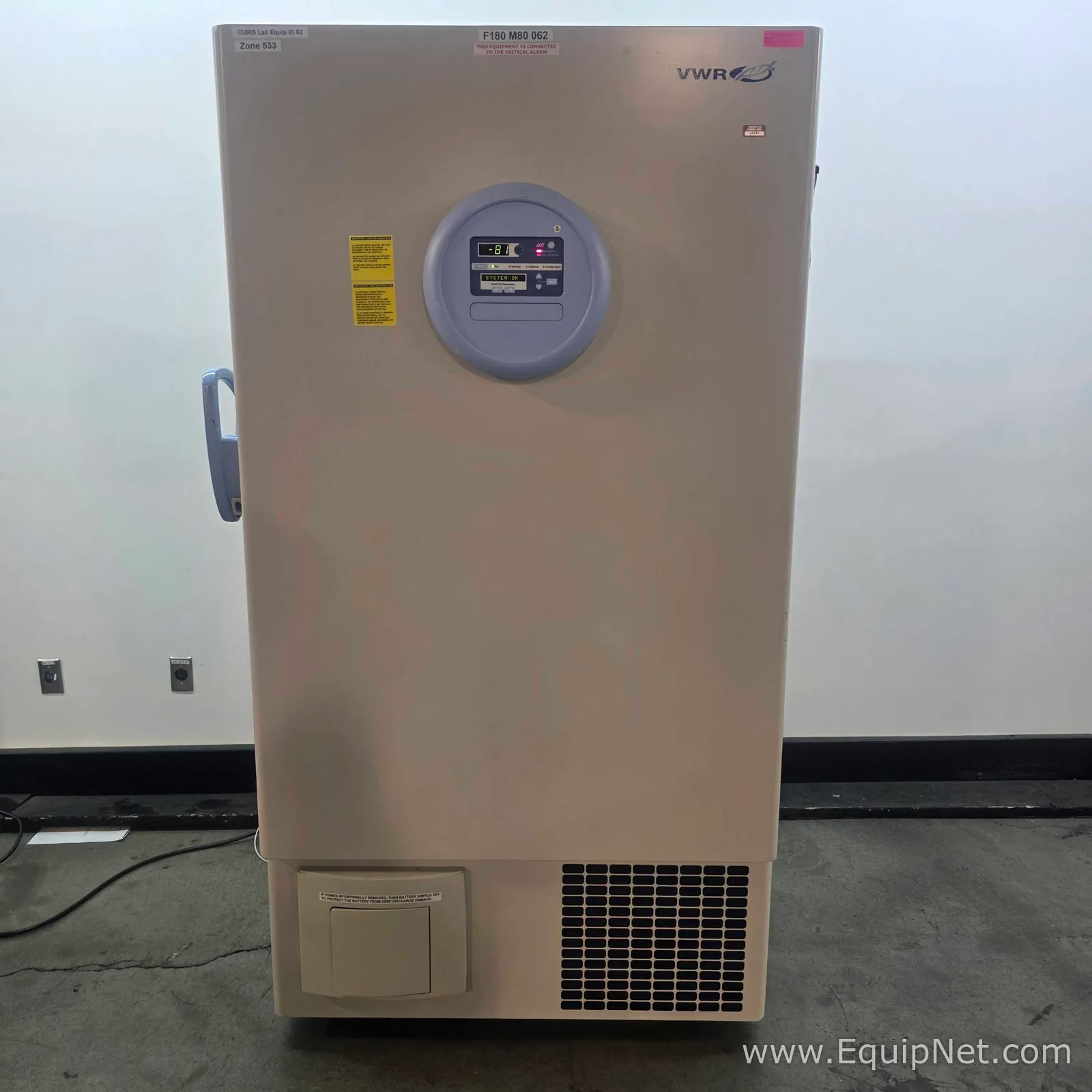 VWR VWR40086A Ultra Low Freezer