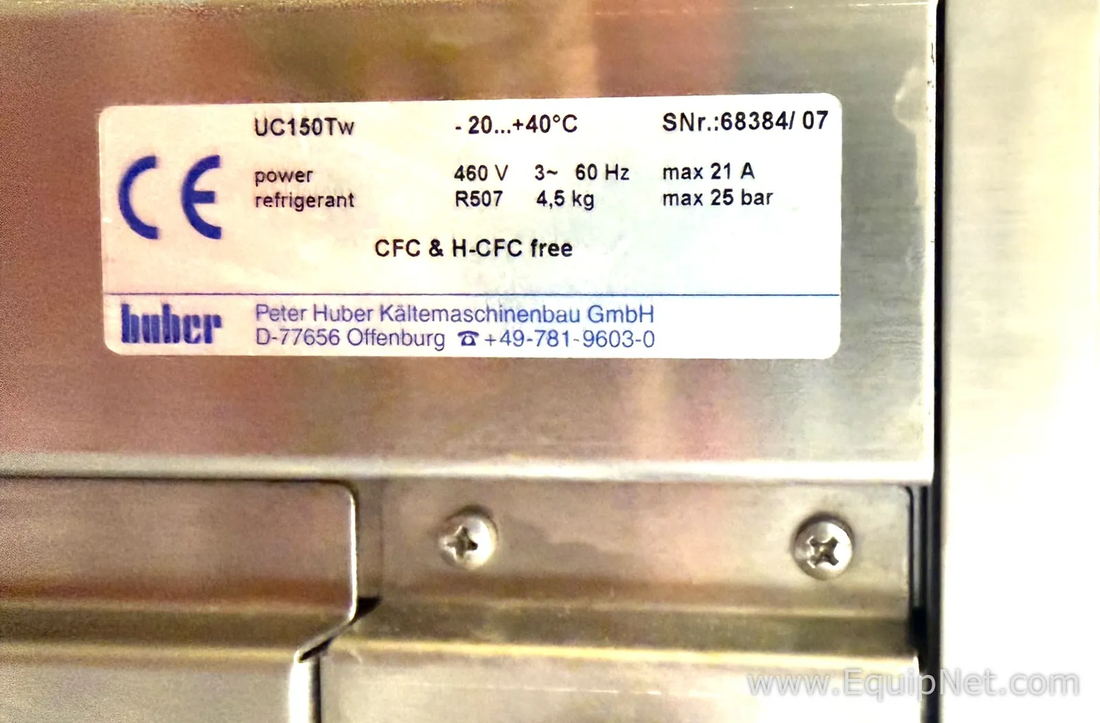 Huber Co UC150TW Chiller