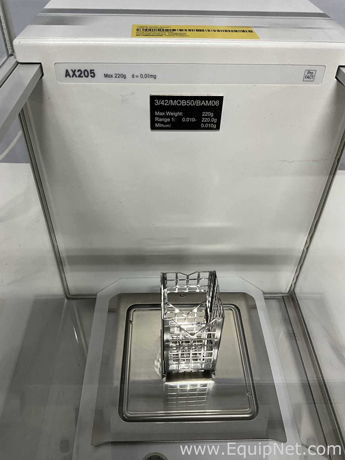 Mettler Toledo AX205 High Precision Laboratory Analytical Balance