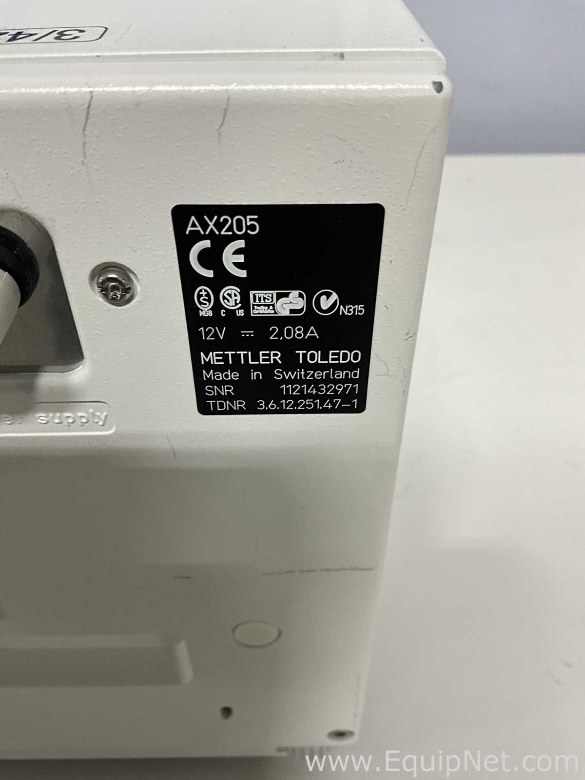 Mettler Toledo AX205 High Precision Laboratory Analytical Balance