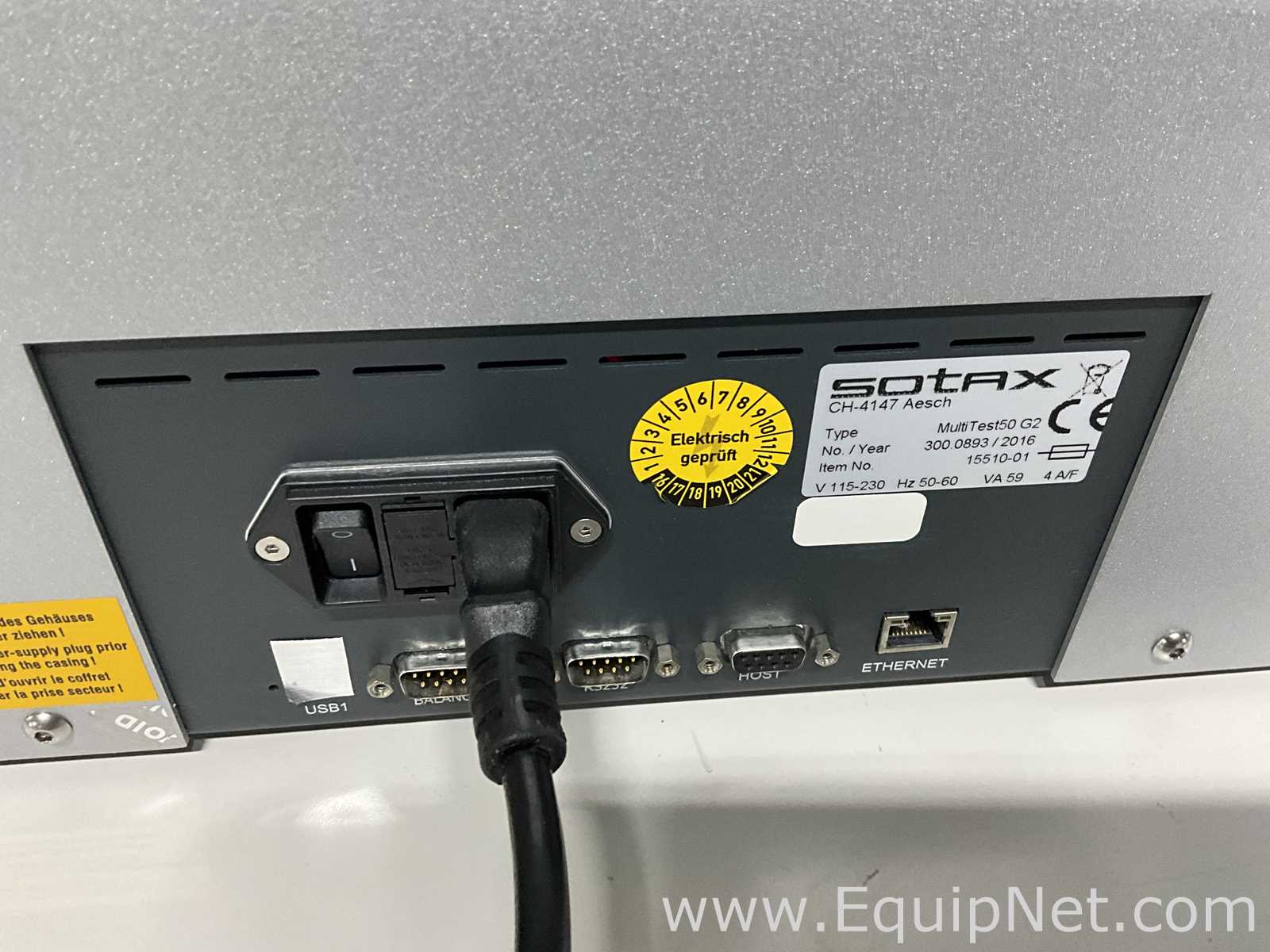 Sotax Pharmatron MultiTest50 G2 Hardness Tester
