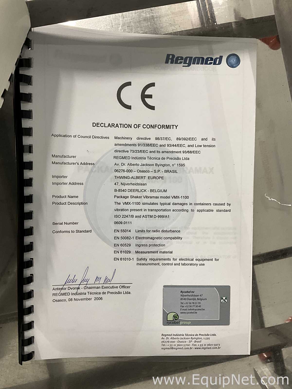 Regmed VMX-1100 Vibramax Package Shaker With Controller