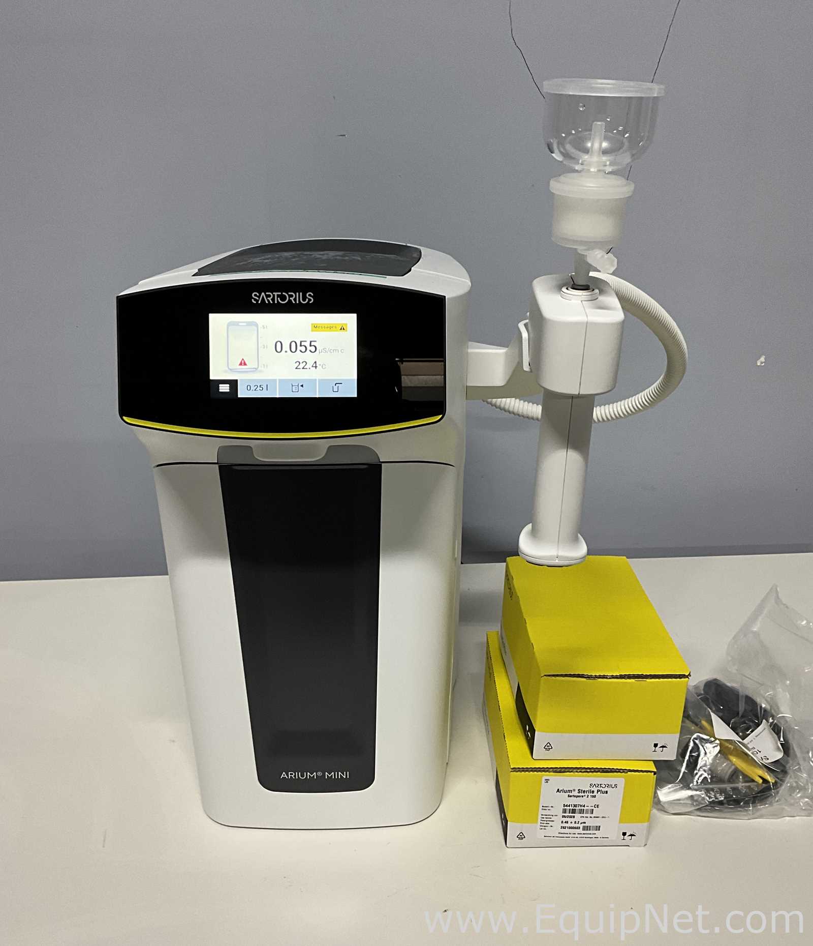 Sistema de Purificación y Destilación de Agua Sartorius Arium - Mini