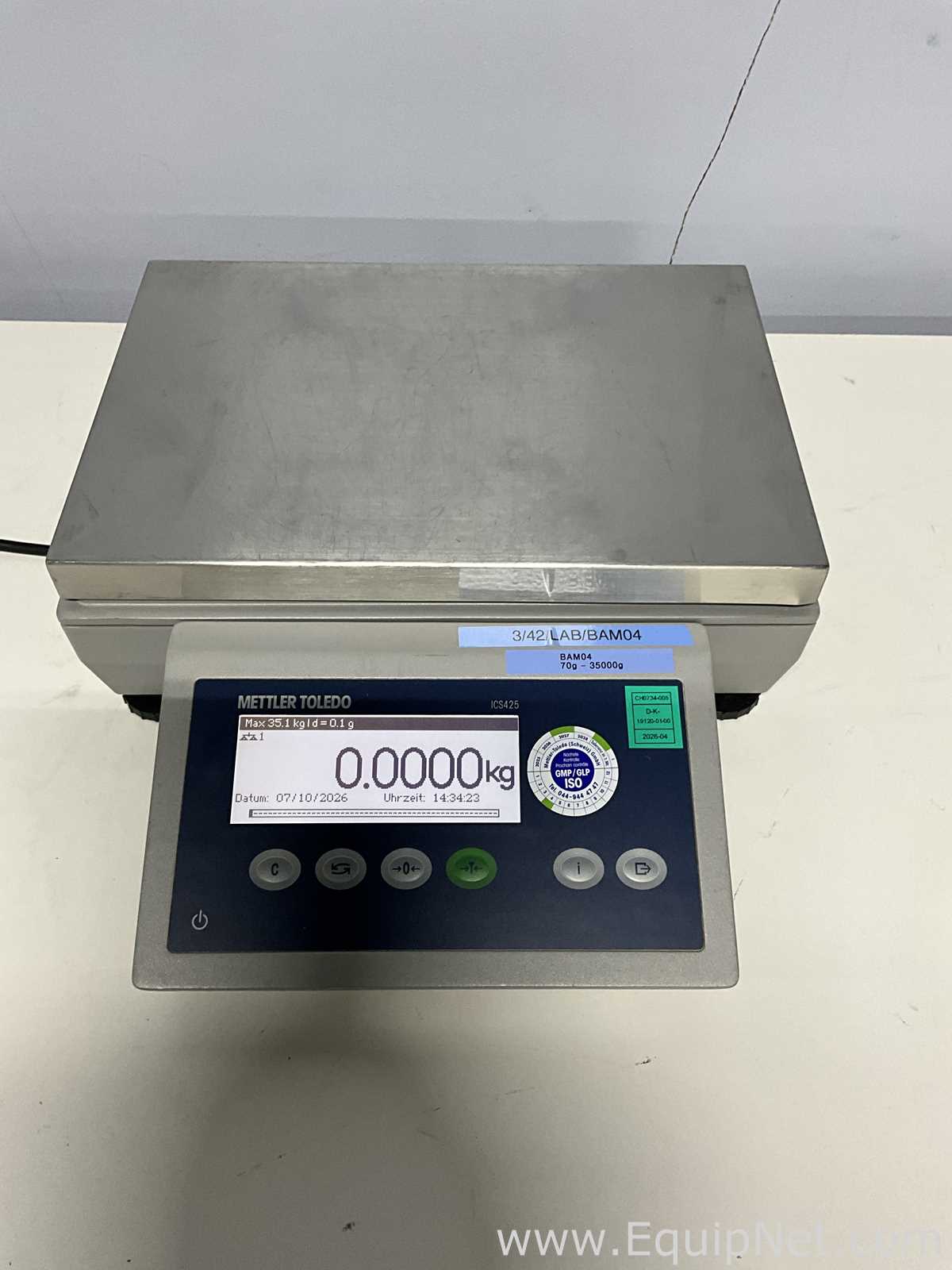 Báscula Mettler Toledo CompactScale ICS425k-35LA/f/M