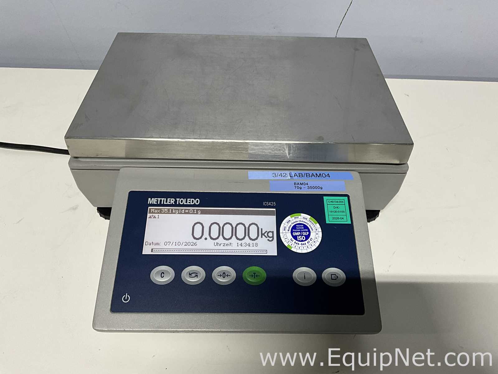 Báscula Mettler Toledo CompactScale ICS425k-35LA/f/M