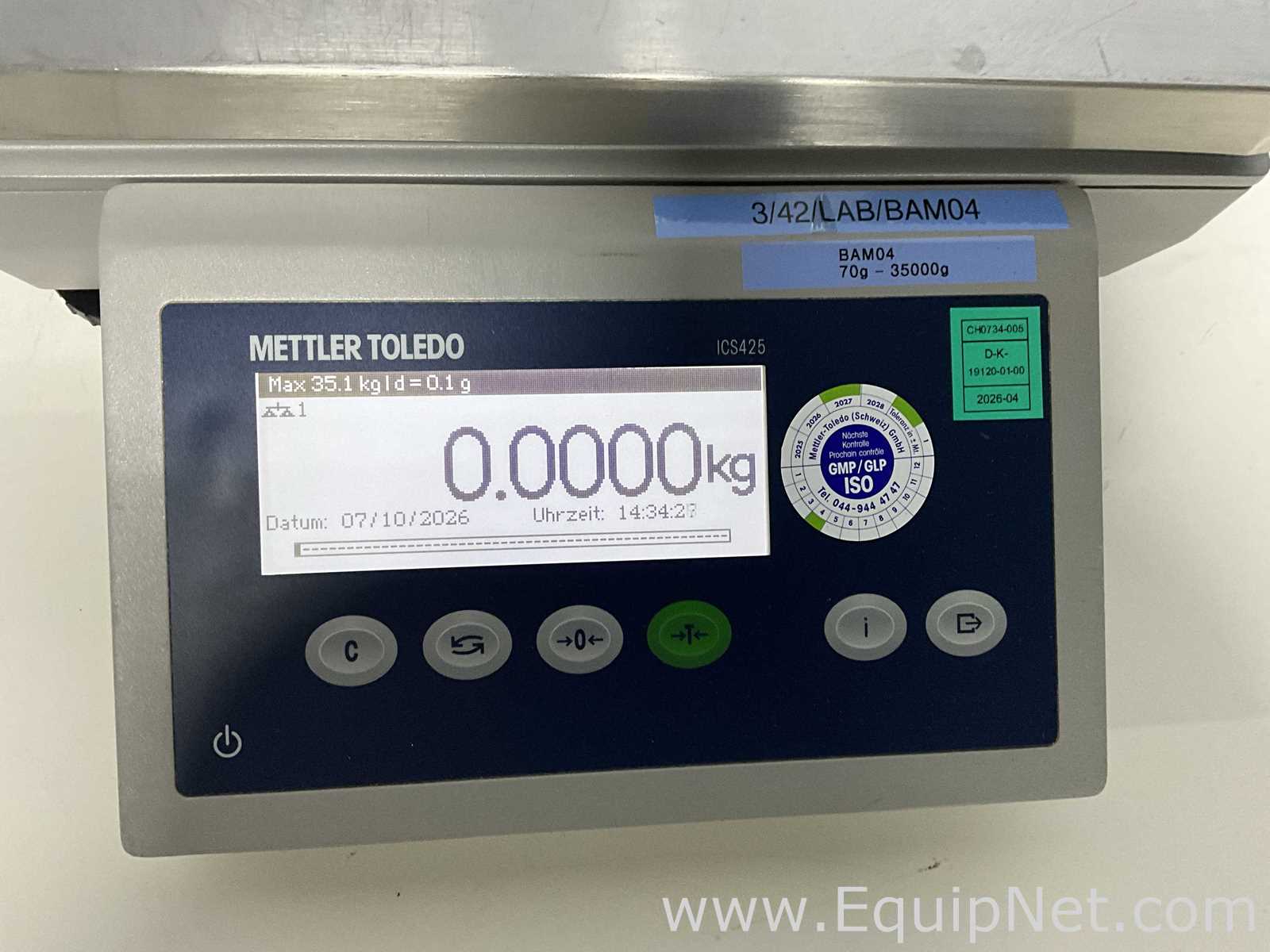 Báscula Mettler Toledo CompactScale ICS425k-35LA/f/M