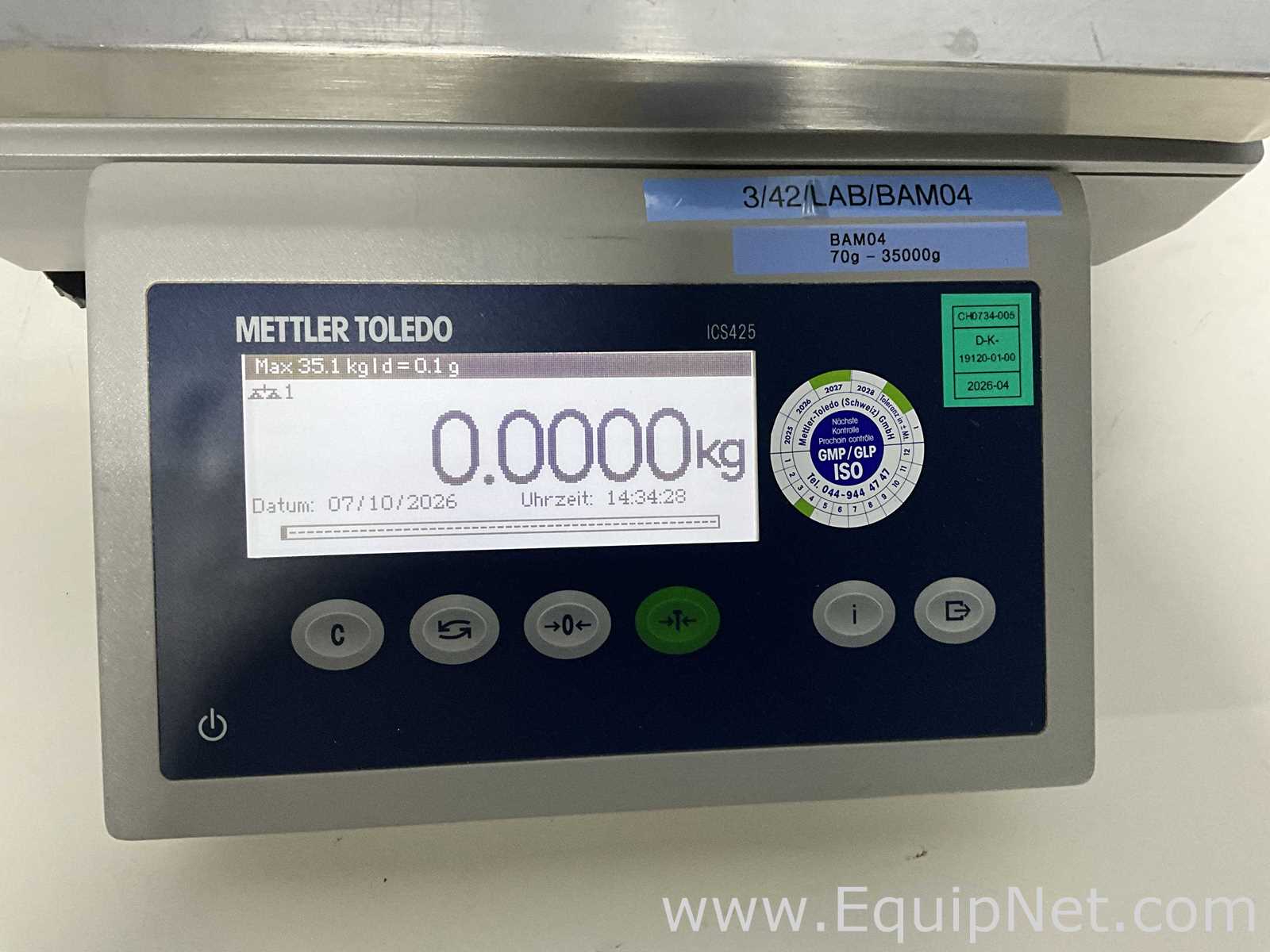 Báscula Mettler Toledo CompactScale ICS425k-35LA/f/M