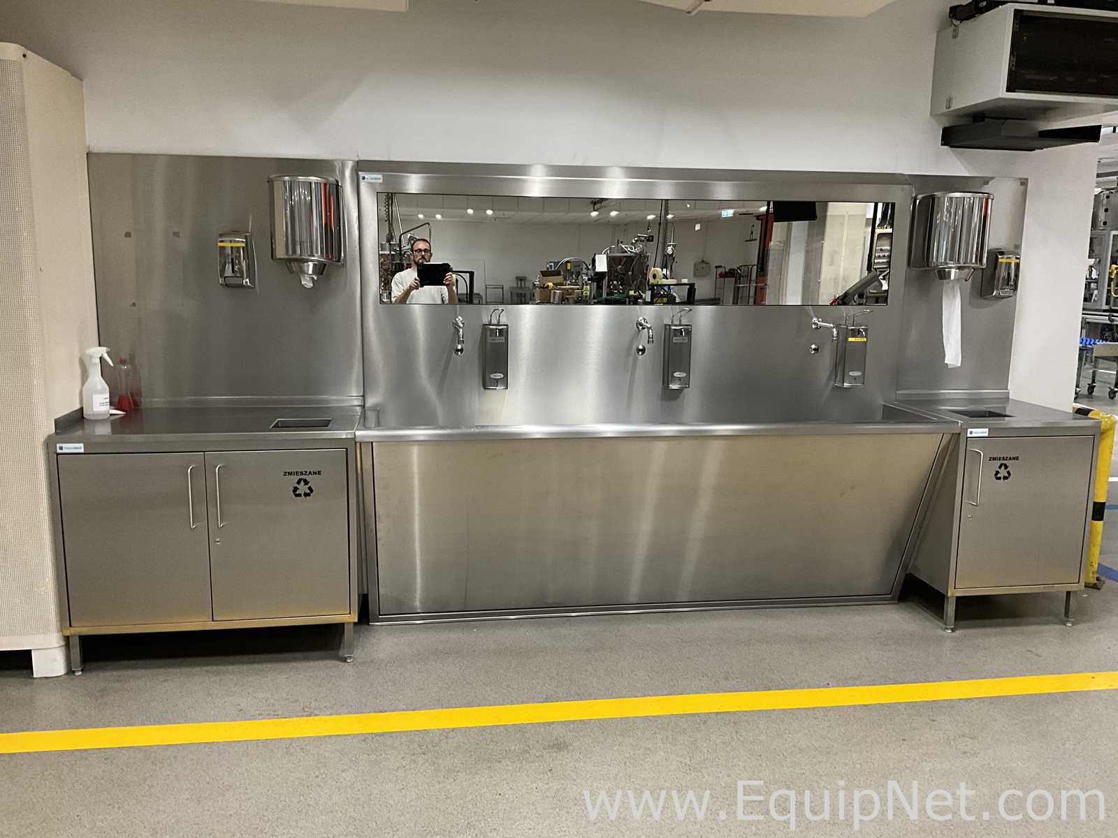 Estación para Lavado Acero inoxidable Wiejak Med 