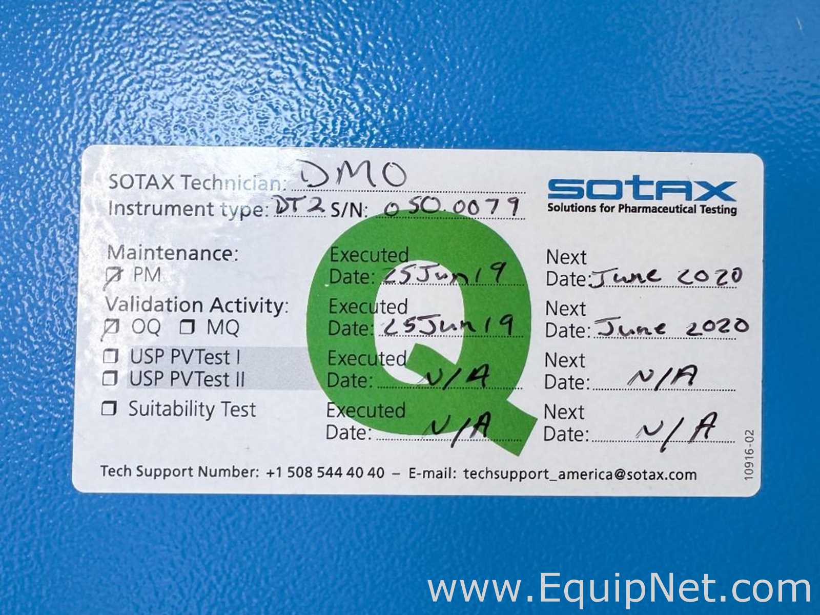 Equipamento para Testes Sotax Co DT2