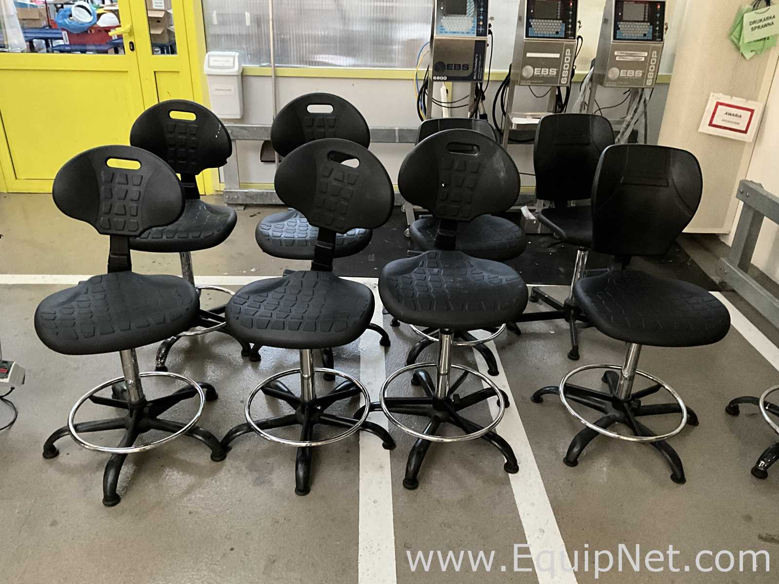 Lot of 8 Laboratory Chairs