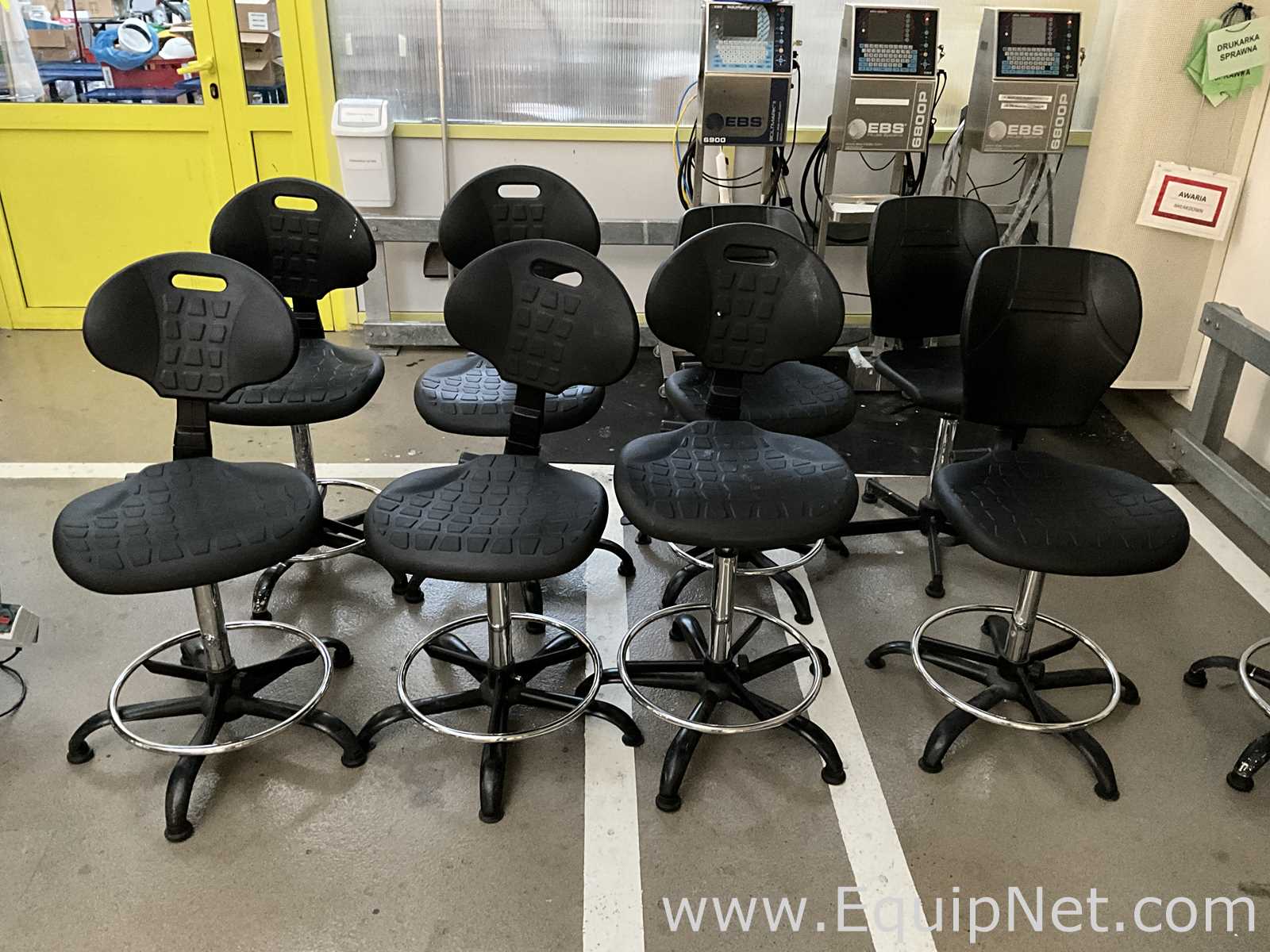 Lot of 8 Laboratory Chairs