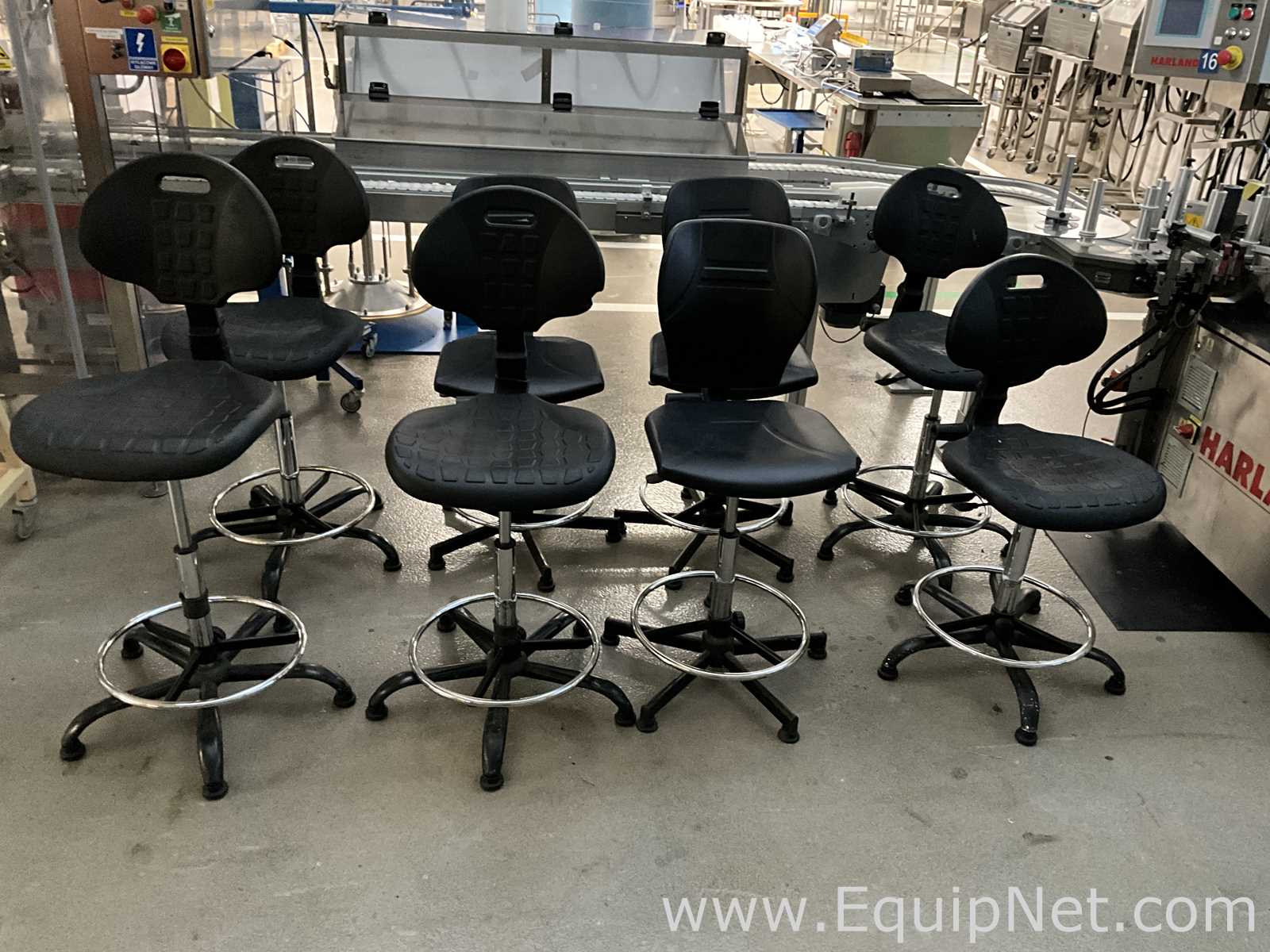 Lot of 8 Laboratory Chairs