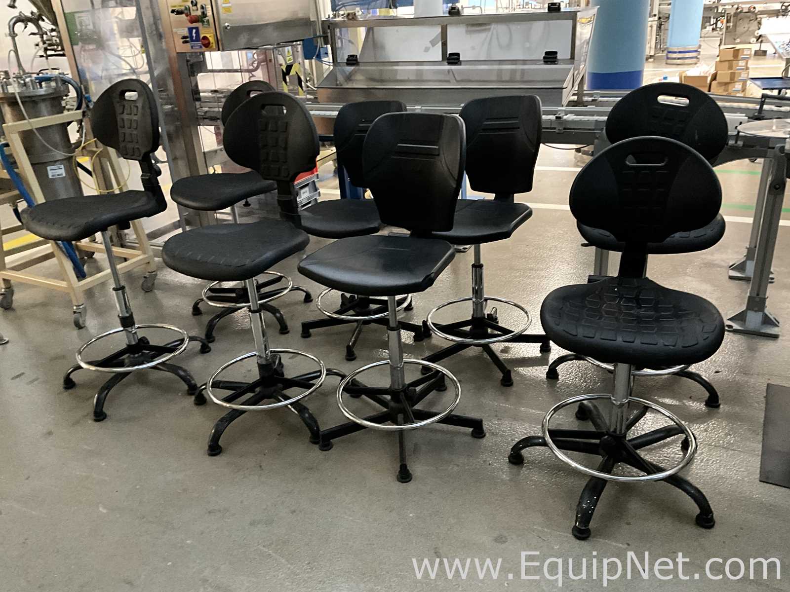 Lot of 8 Laboratory Chairs