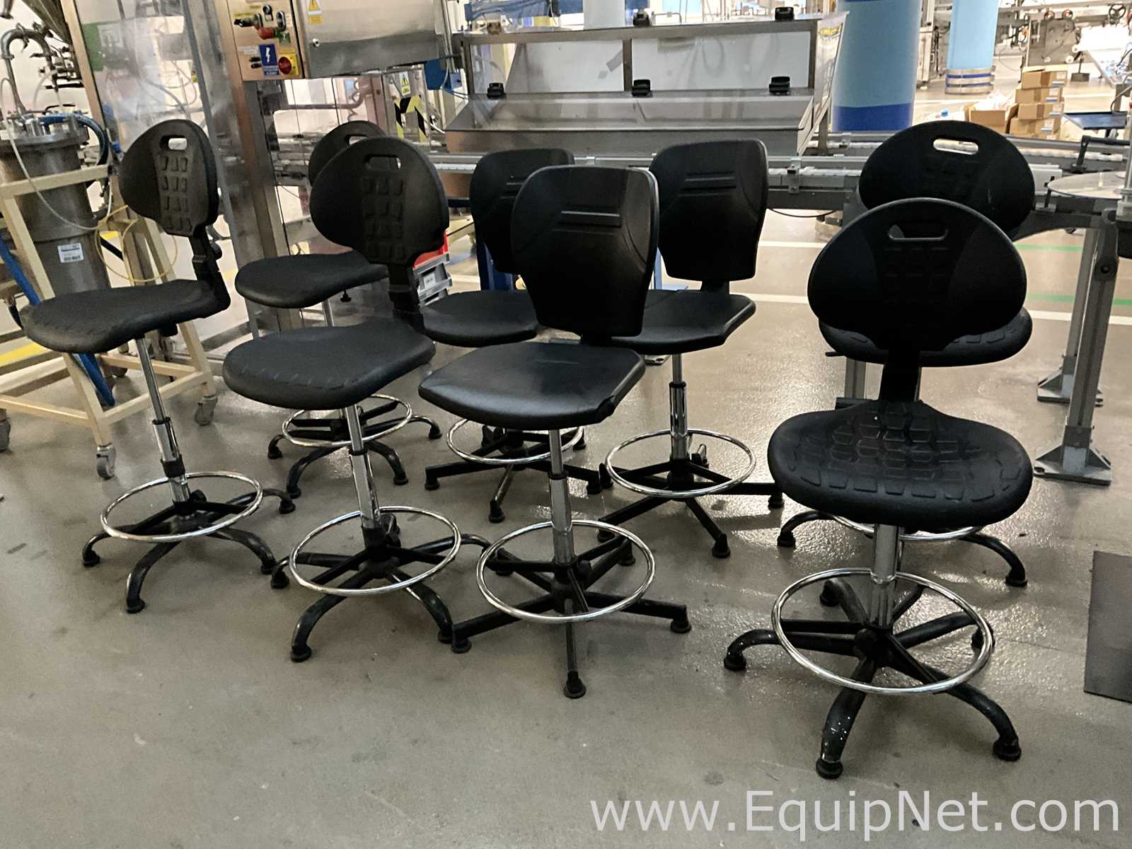Lot of 8 Laboratory Chairs