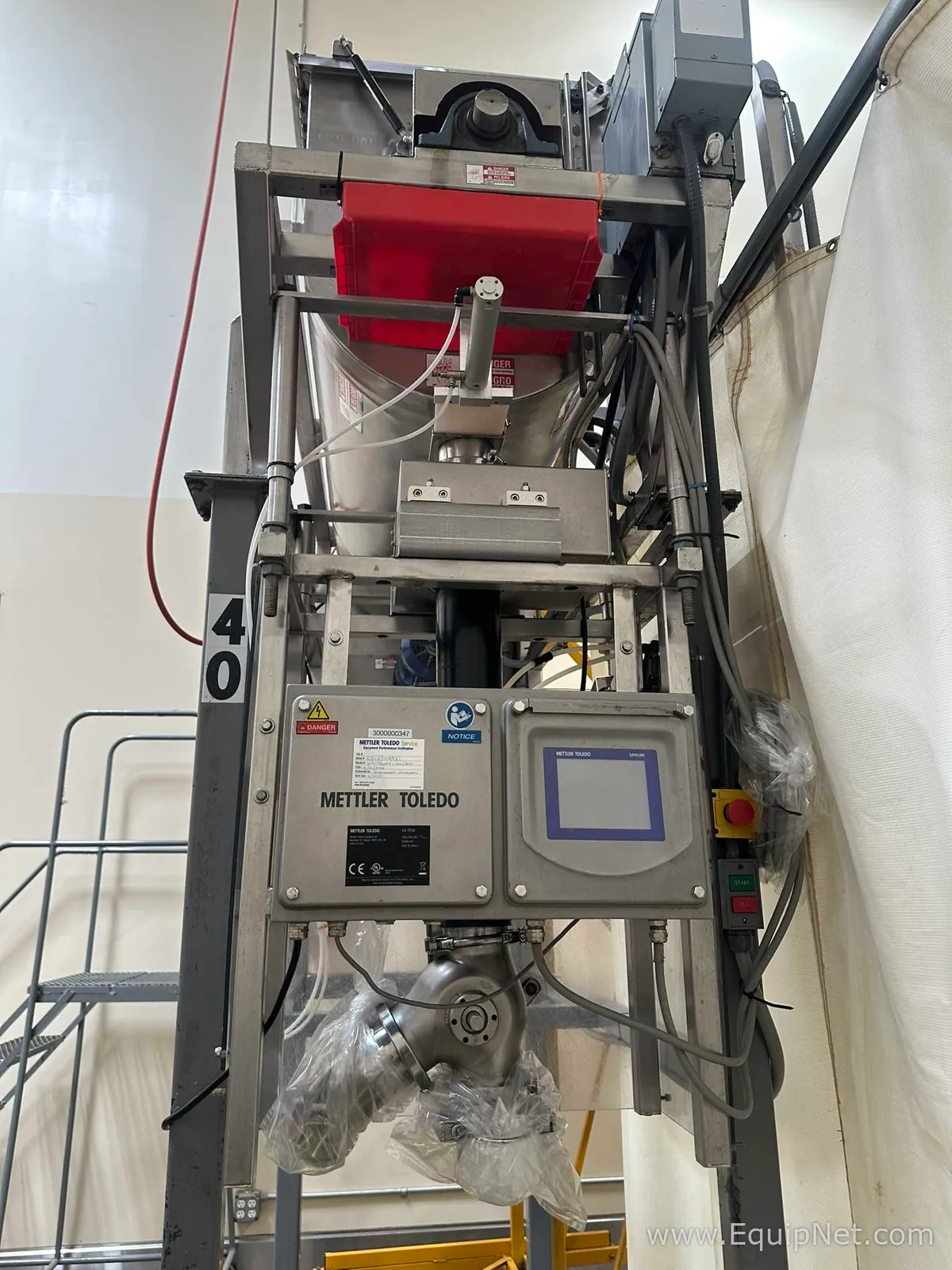 Integrated Stainless Ribbon Blender Mixer and Mettler Toledo Metal Detector Line