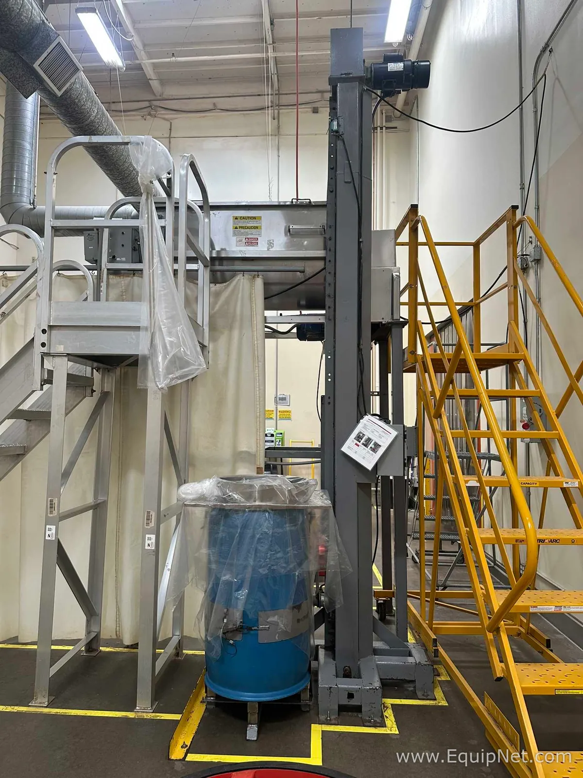 Integrated Stainless Ribbon Blender Mixer and Mettler Toledo Metal Detector Line