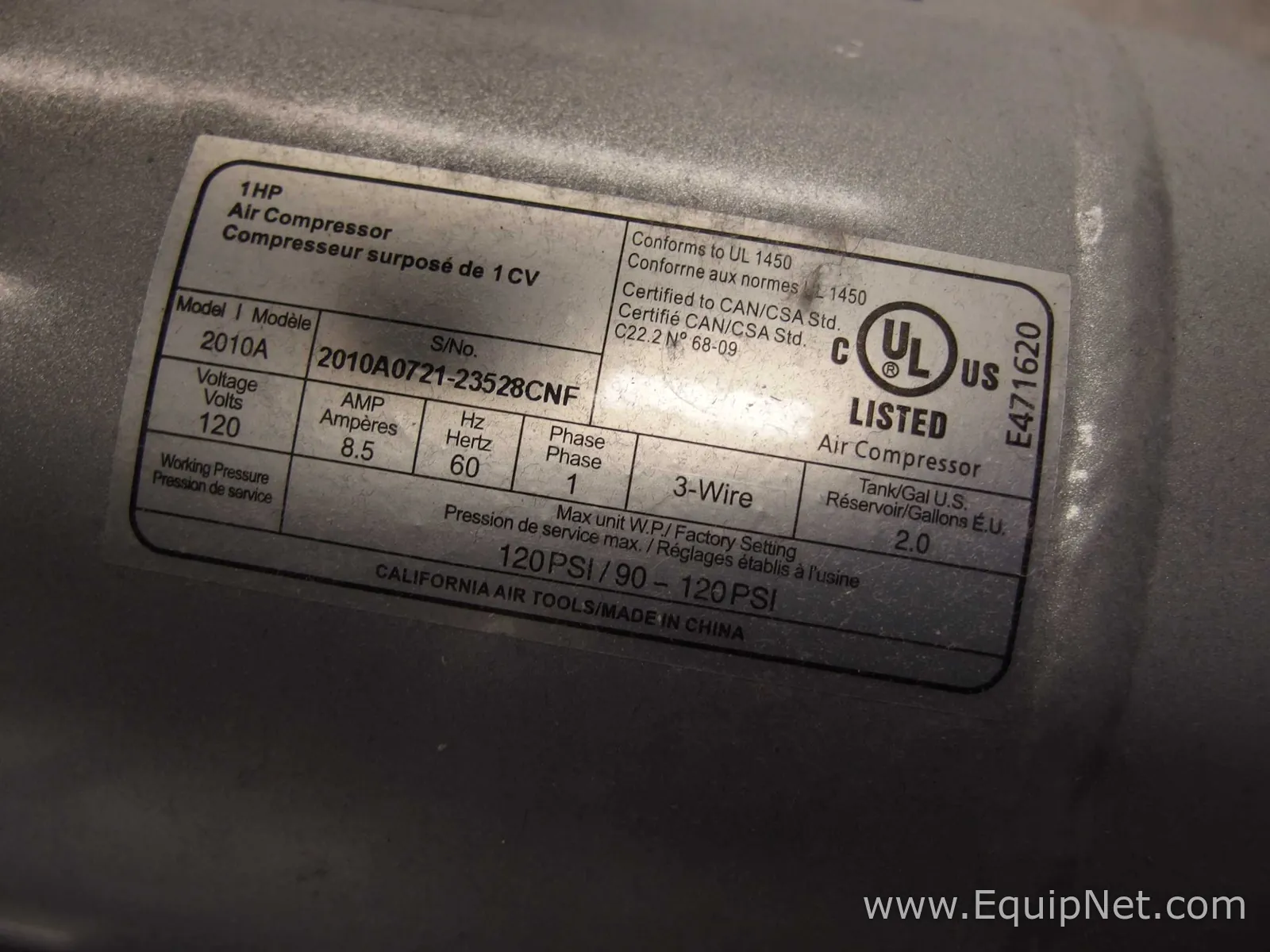 California Air Tools 2010A Ultra Quiet Air Compressor
