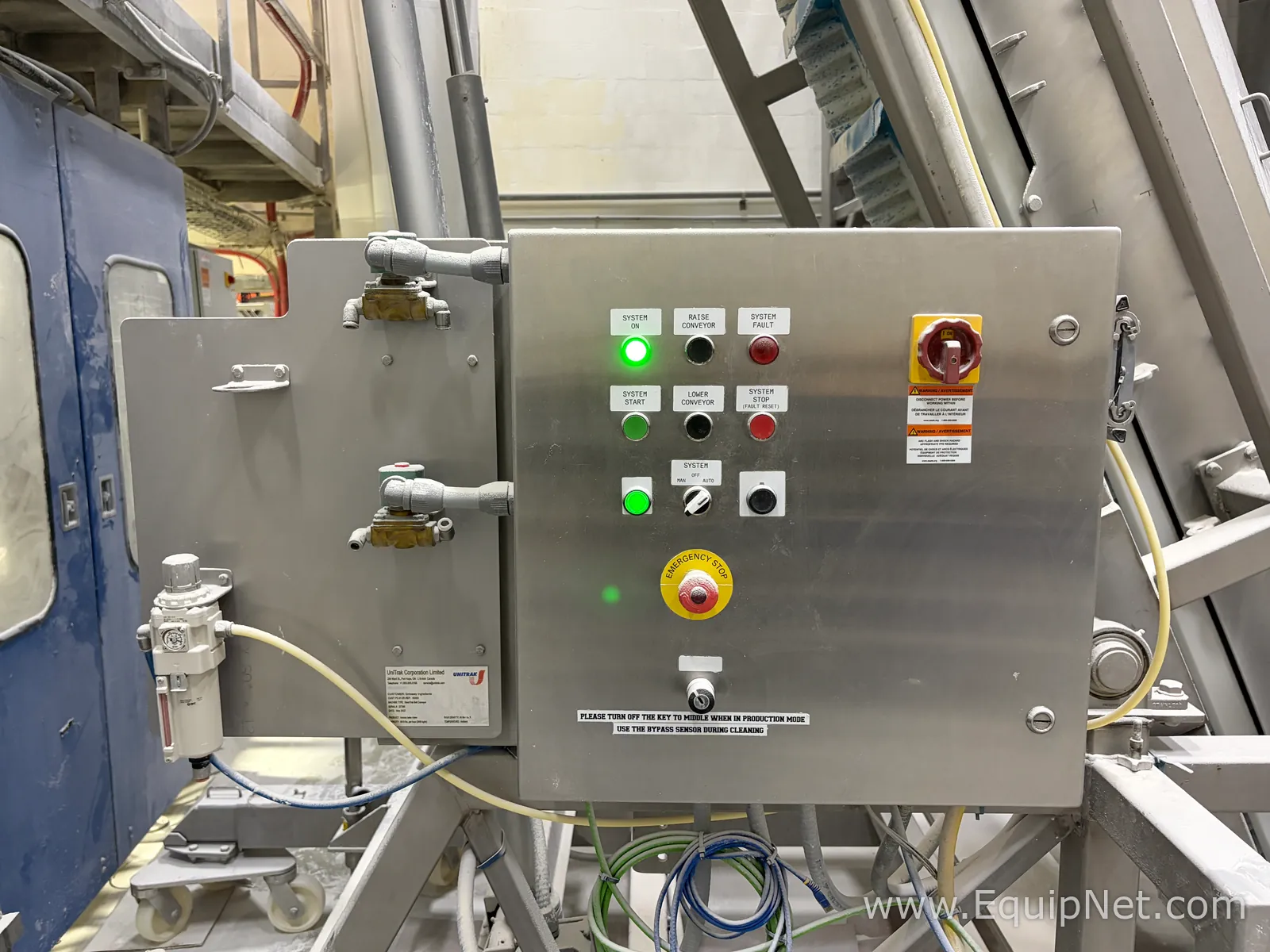 Unitrak KleanTrak Belt Conveyor Bucket Elevator