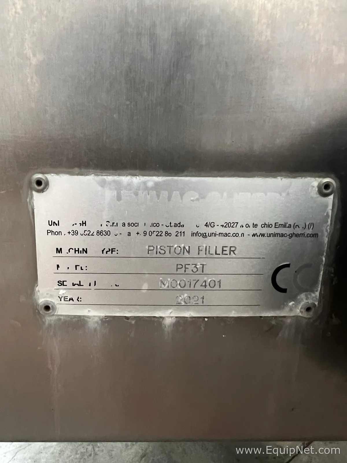 Unimac/Gherri LINEAR PISTON FILLER MOD. PF3T Filler