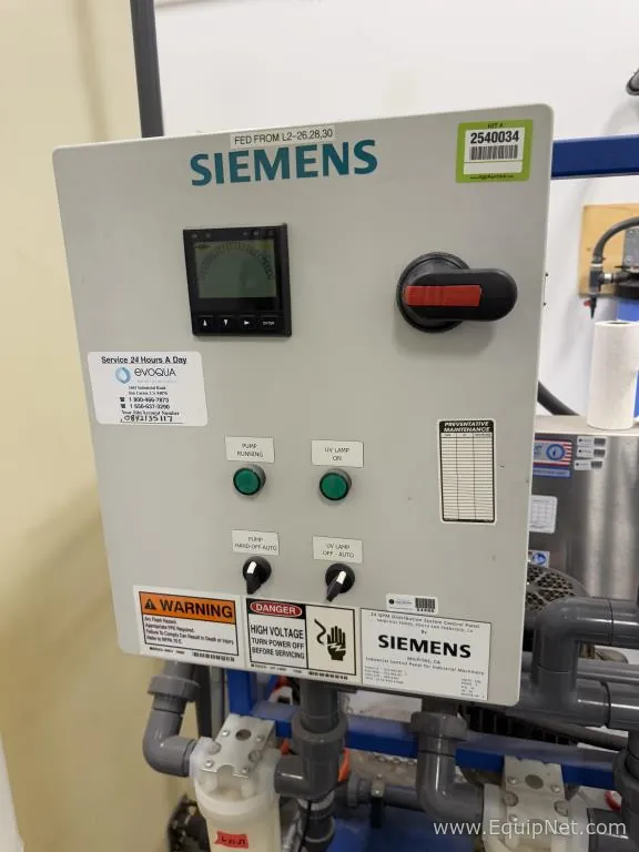 Siemens 013-063-02 Water Purification and Still System