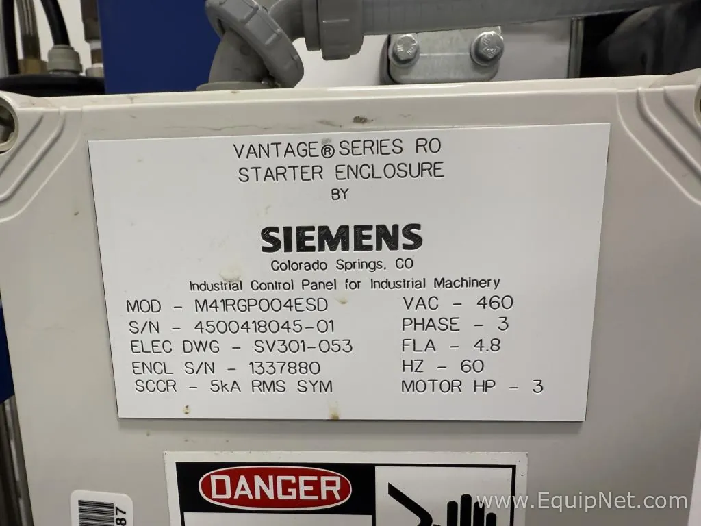 Siemens 013-063-02 Water Purification and Still System
