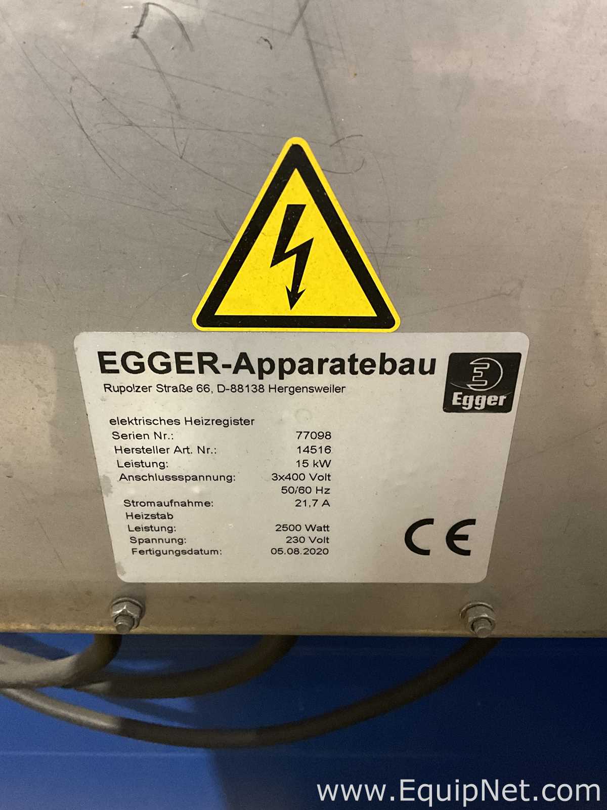 Aquecedor de Tambor Denios WK 214-1