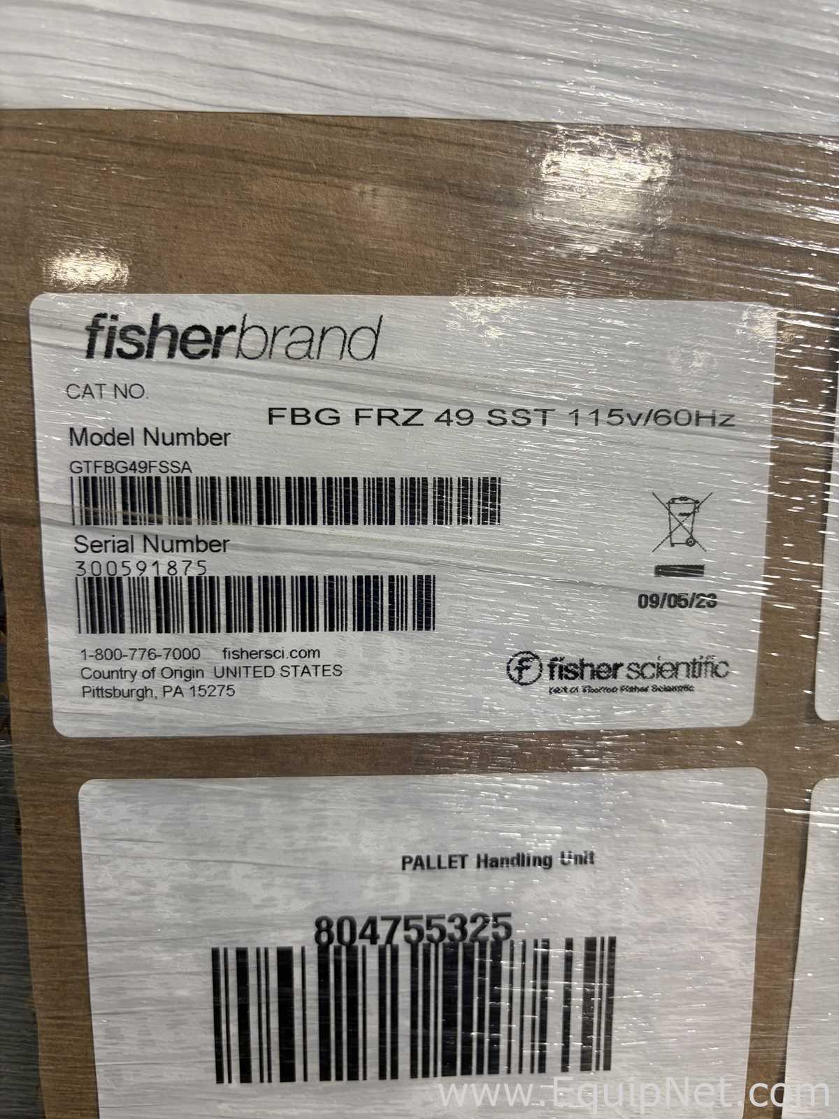 Freezer Fisherbrand GTFBG49FSSA. Sem Uso