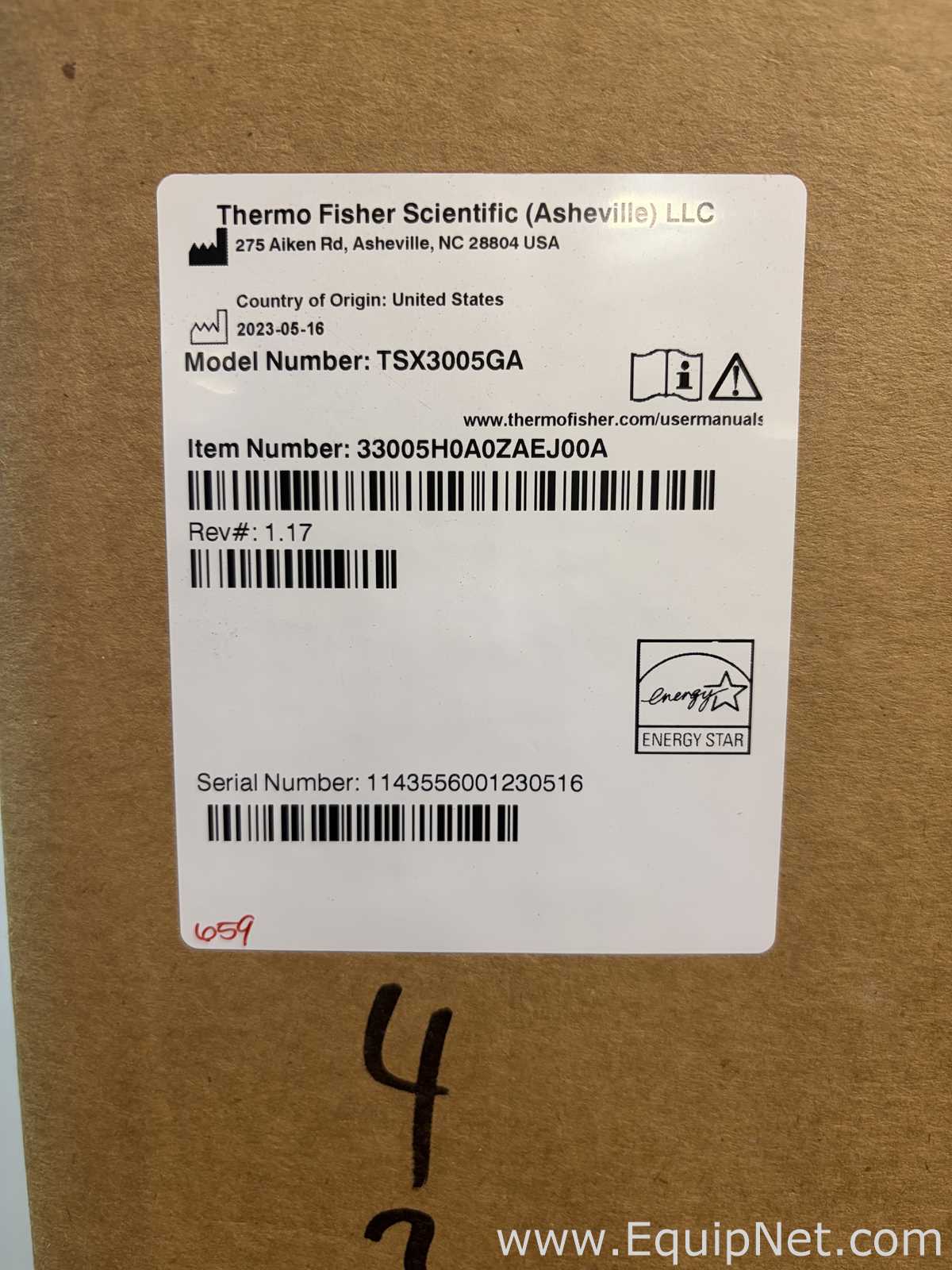 Unidade de Refrigeração Thermo Scientific TSX3005GA. Sem Uso