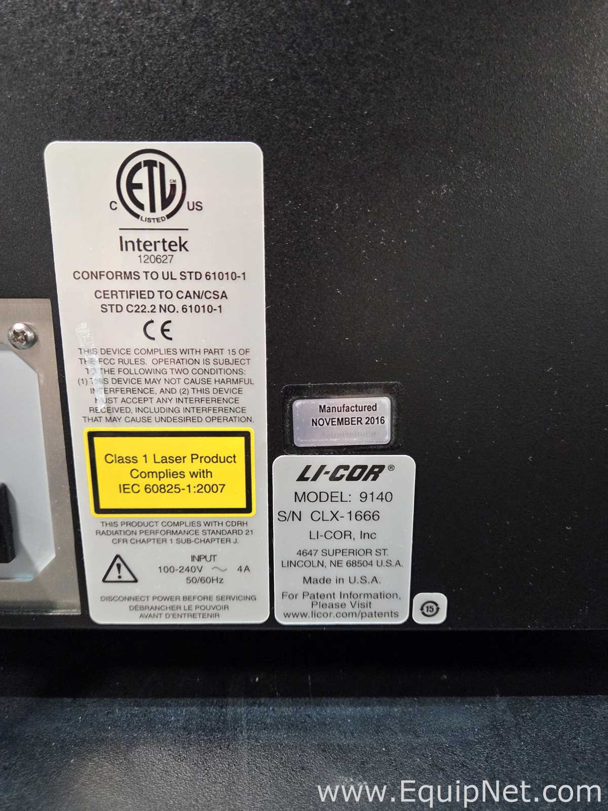 Generador de Imágenes LI-COR 9140