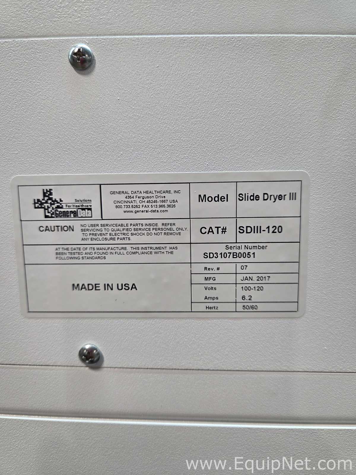 Secador de Aire General Data Company Inc Slide Dryer 2