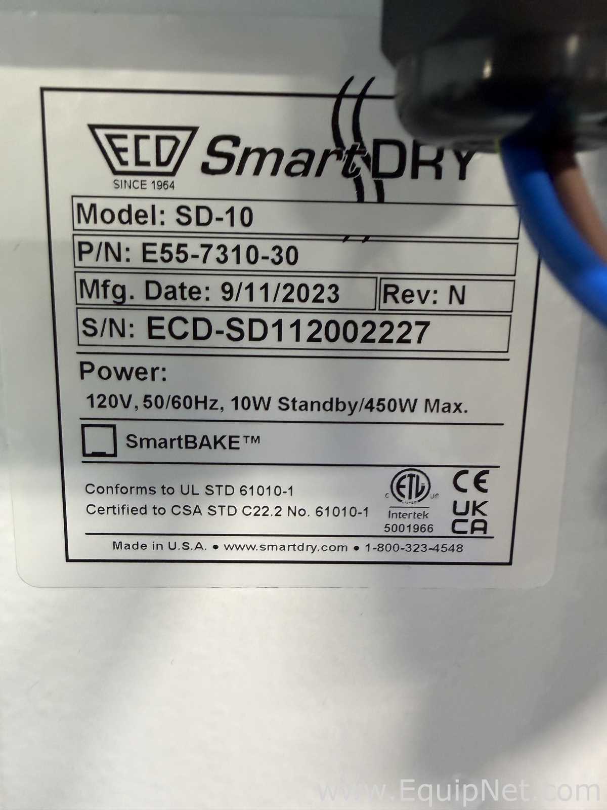 Câmara de Secagem ECD - Electronic Controls Design SD-10