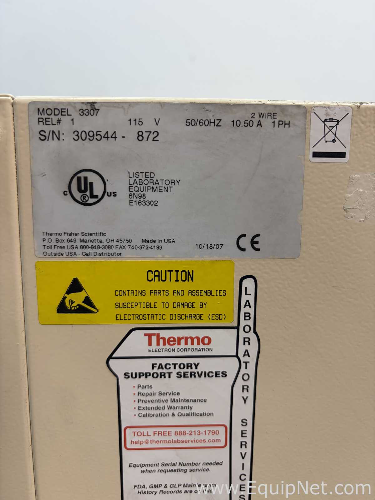 Incubadora Thermo Electron Corporation 3307