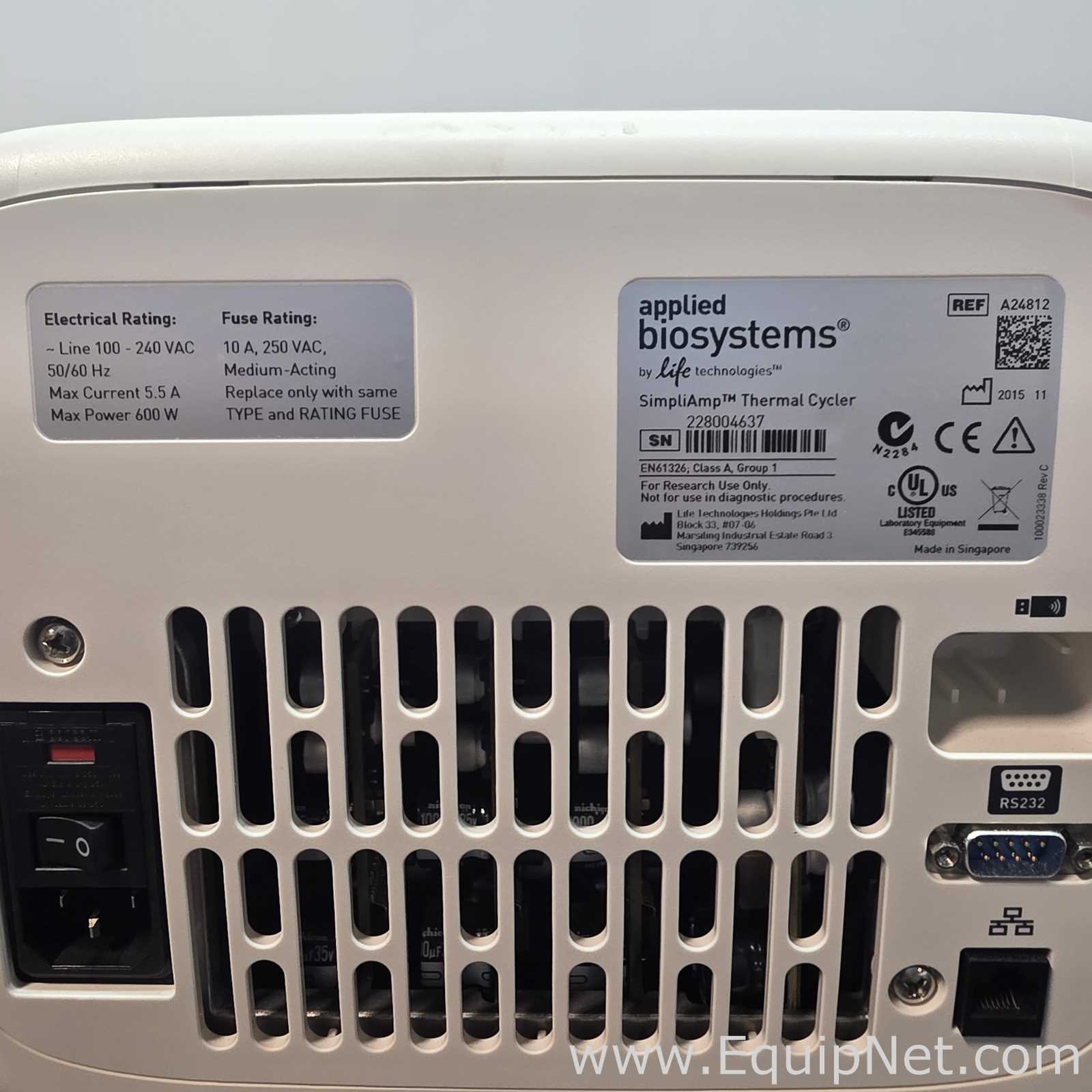 Los aus 2 PCR und Thermocycler Life Technologies SimpliAmp